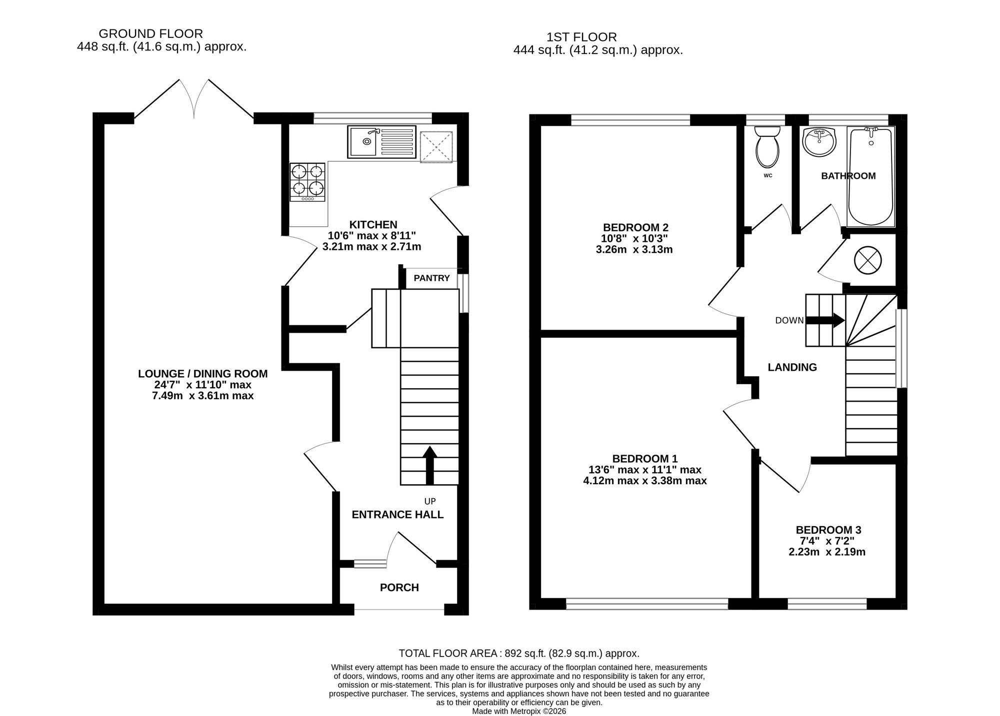 33 Hill Farm Avenue, Watford floorplan