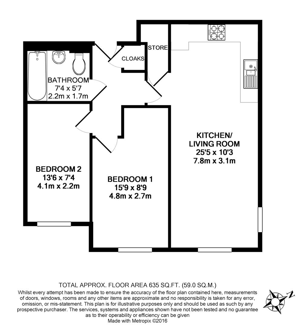 Apt 17 Gatefield House, 13 Gatefield Road, Sheffield floorplan