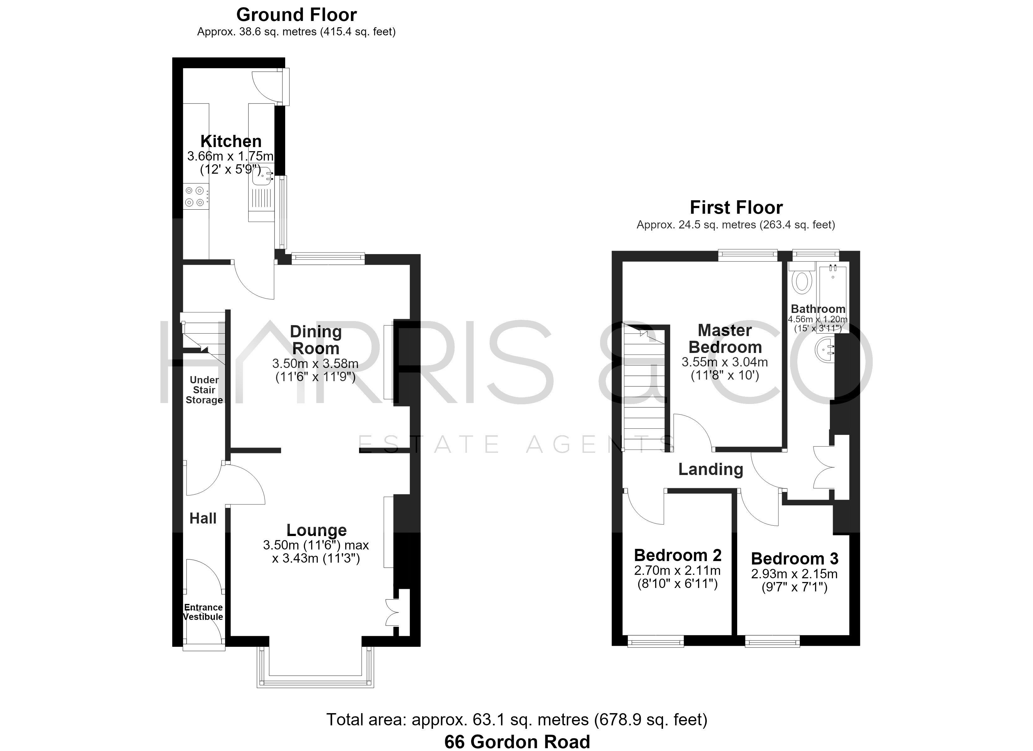 66, Gordon Road, Lancashire floorplan