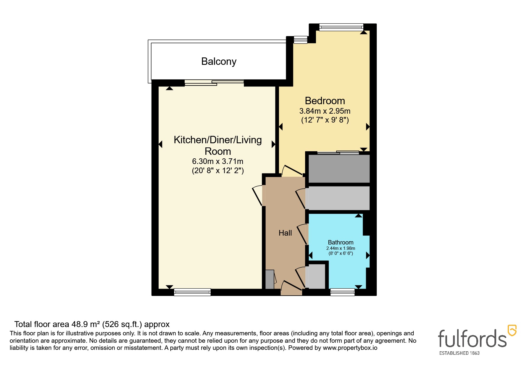 Flat 3, Canon House, 32, Bedford Street, Exeter floorplan