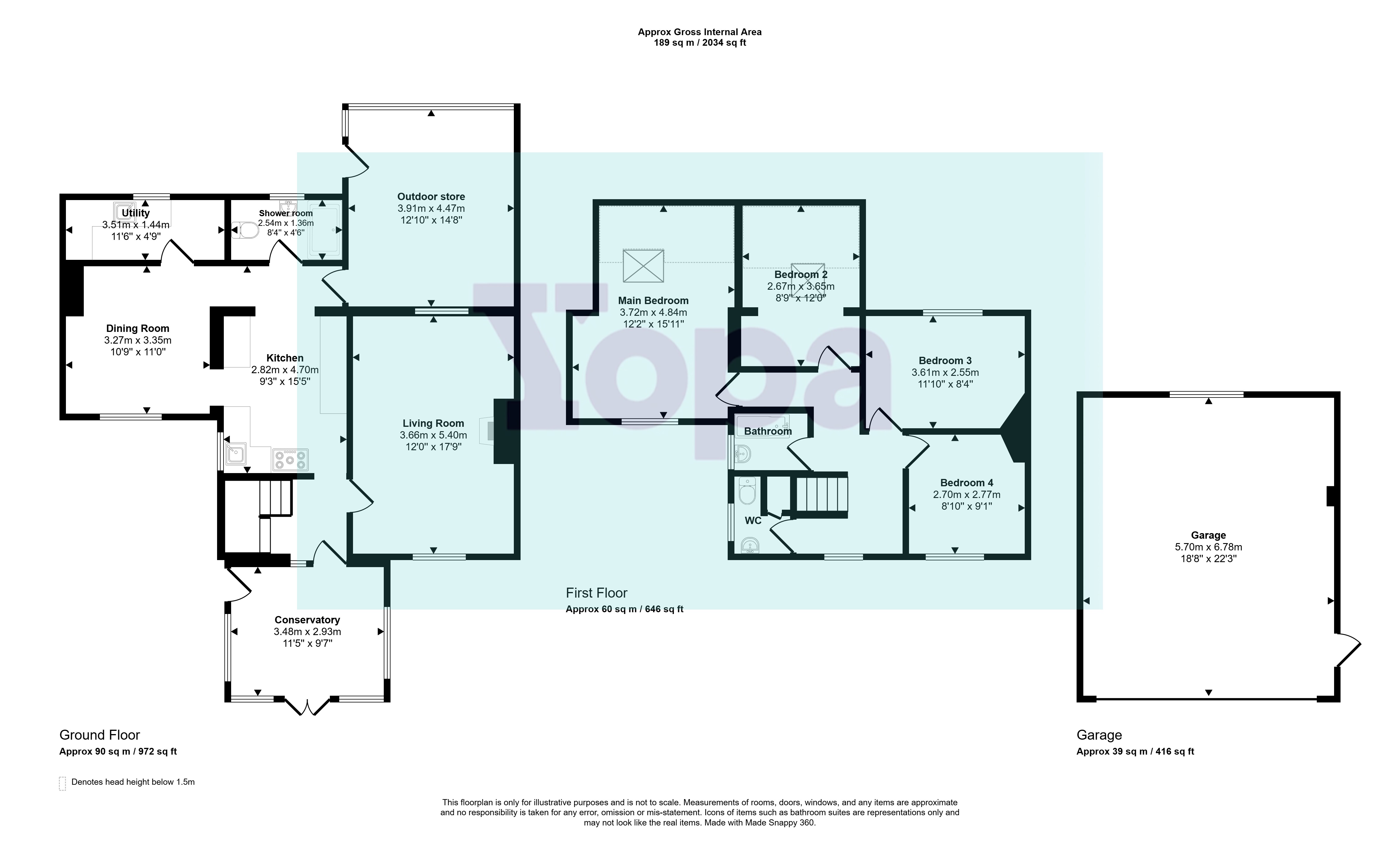 4 Bouchers Cottages, ,, Taunton floorplan