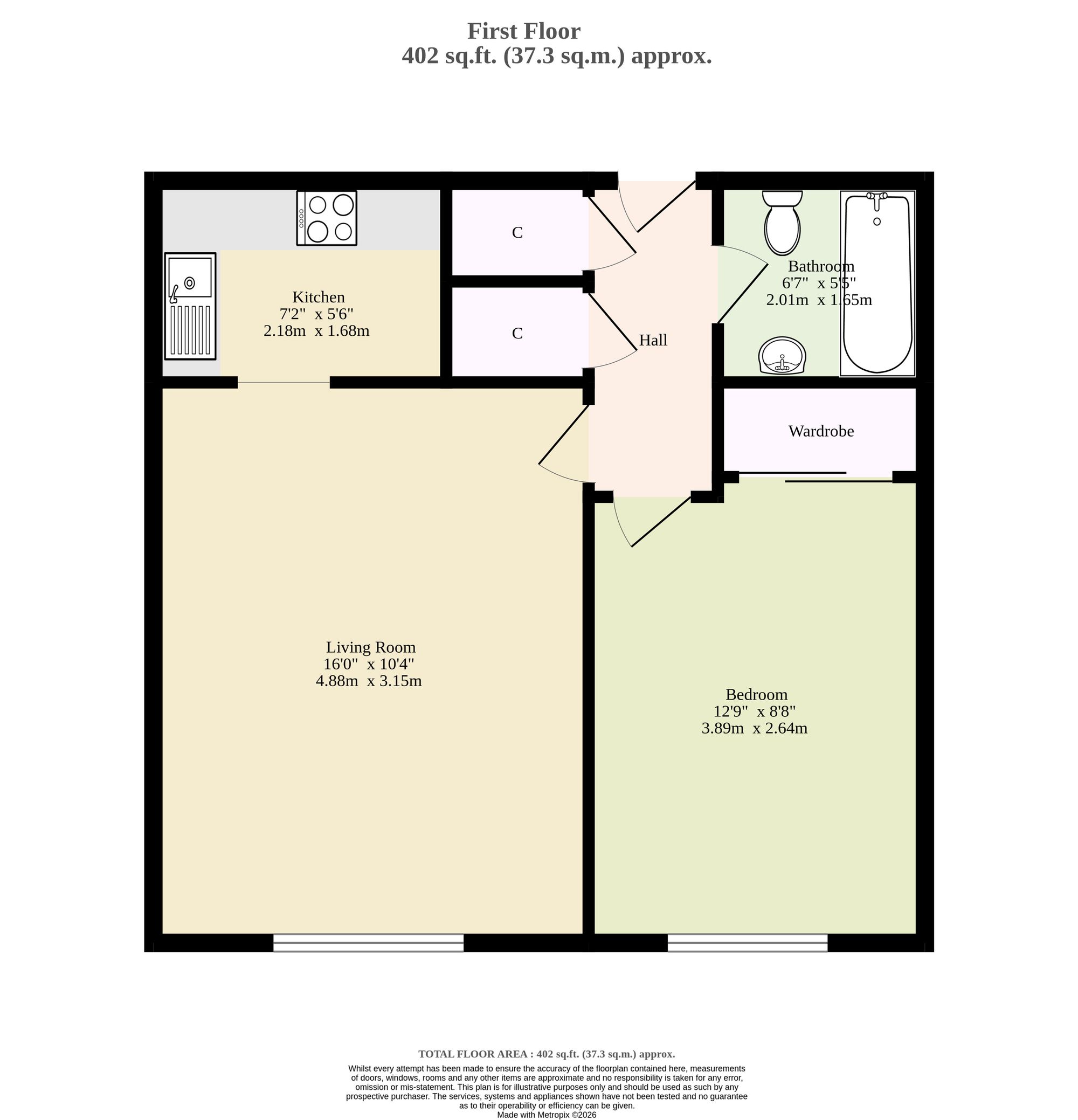 19, St Georges Court, Great Yarmouth floorplan