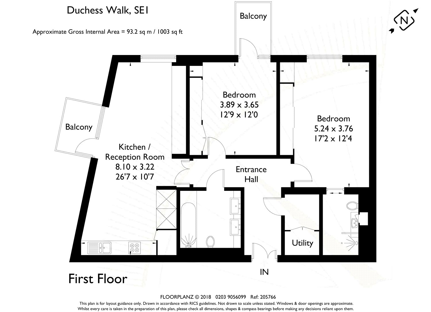 2 Bedrooms Flat to rent in Chatsworth House, Duchess Walk, London SE1