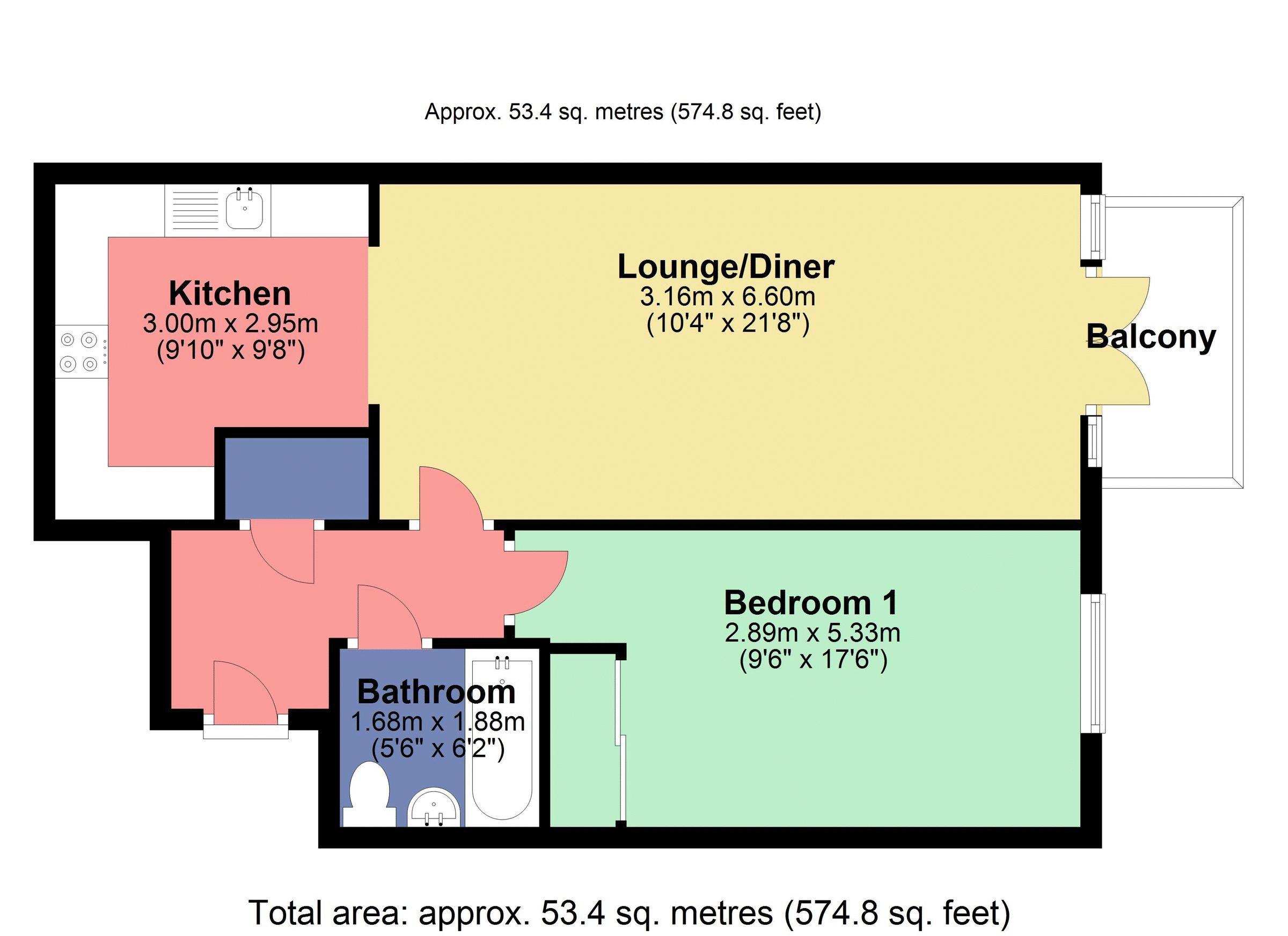 Old Watford Road, St. Albans floorplan
