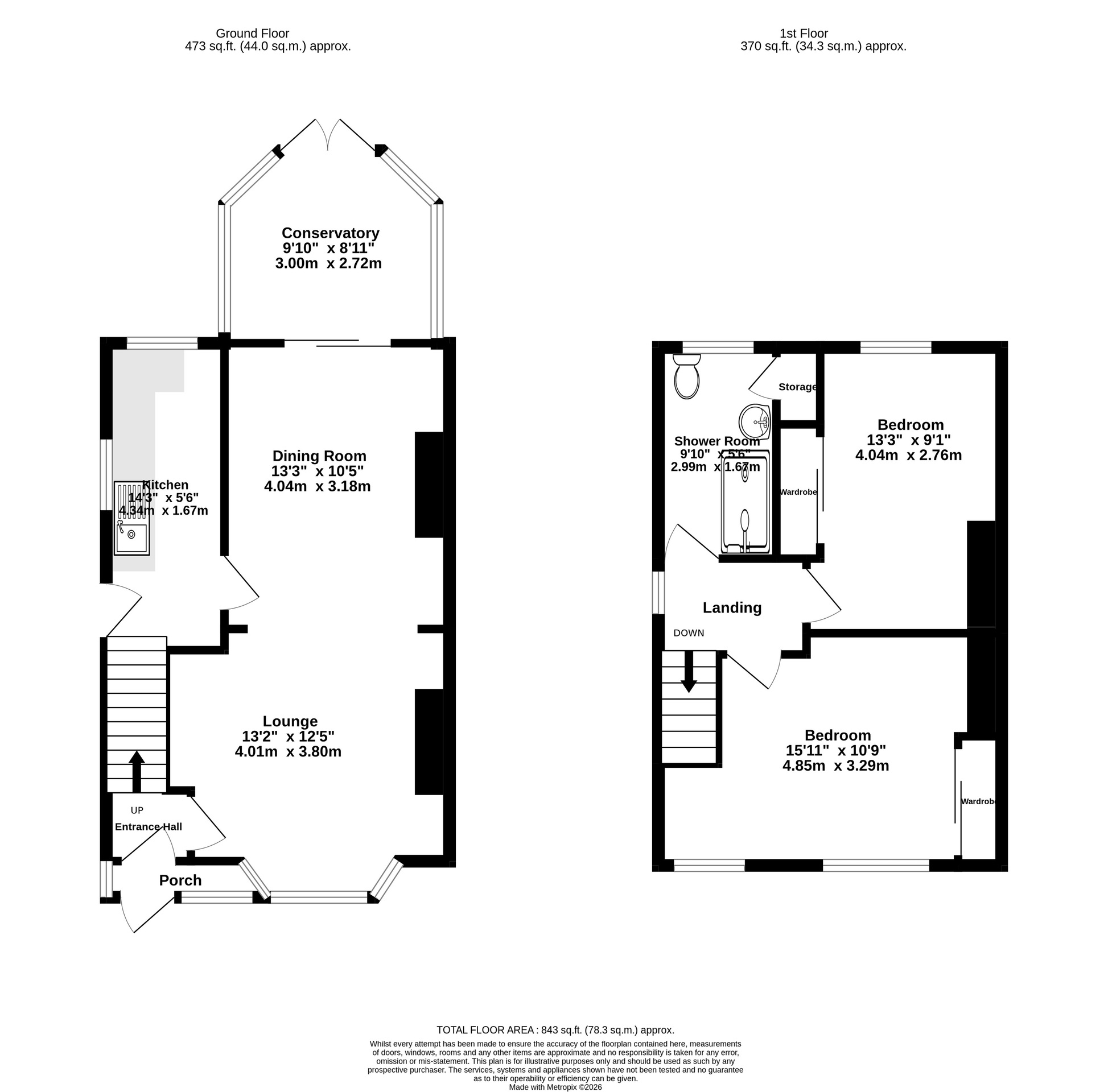 7 Oakleigh Avenue, Leicester floorplan