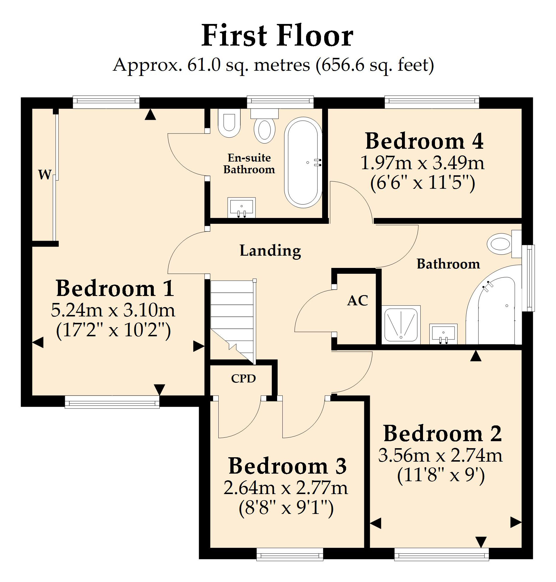 32, Albany Drive, Wimborne floorplan