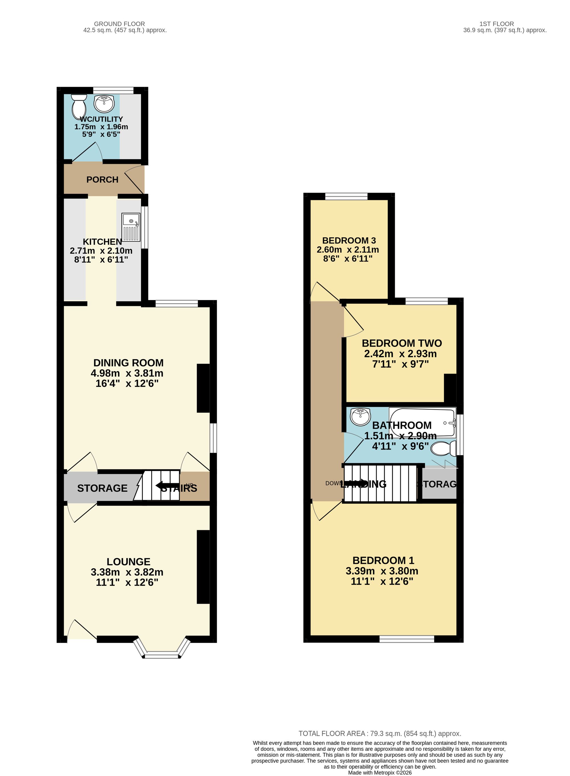 218 Williamthorpe Road, Chesterfield floorplan
