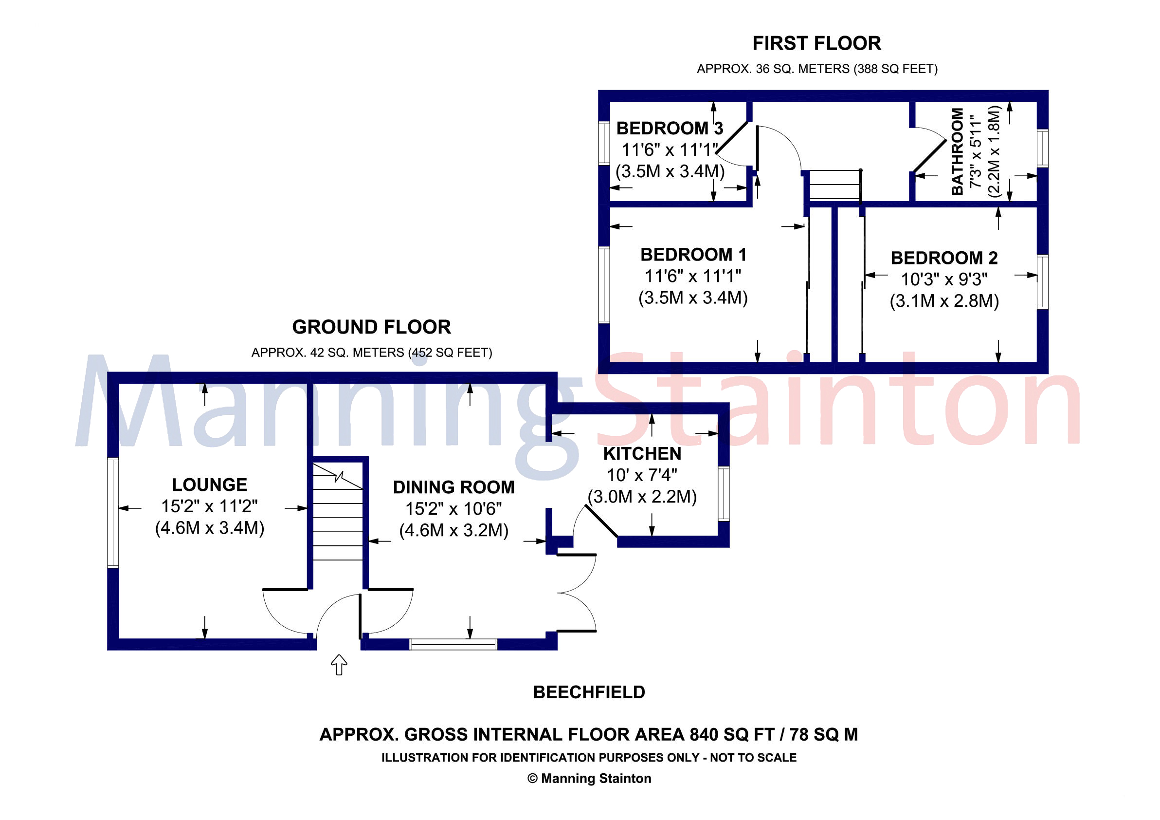 20, Beechfield, Leeds floorplan