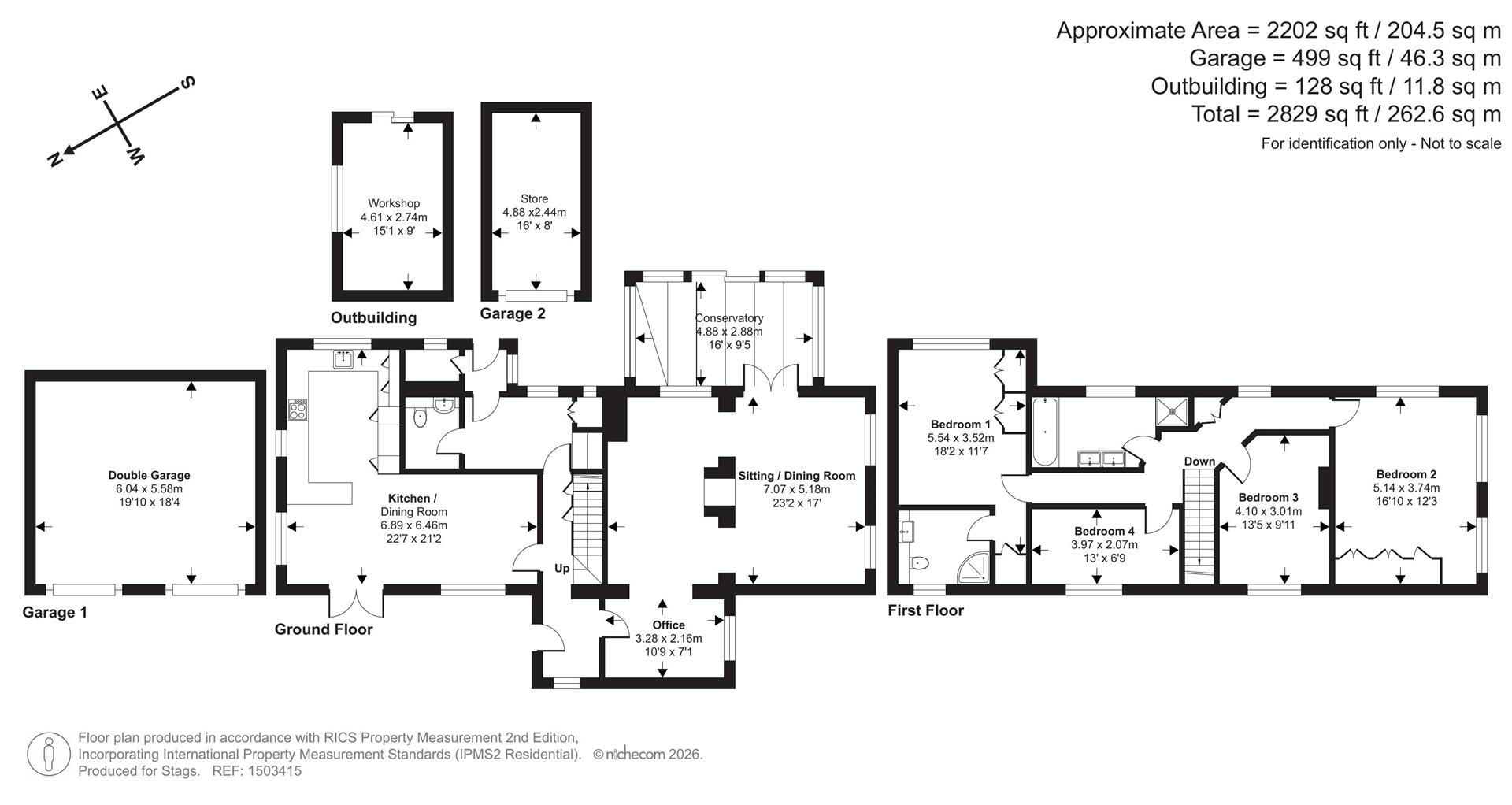 Hillside, Broom Lane, Axminster floorplan