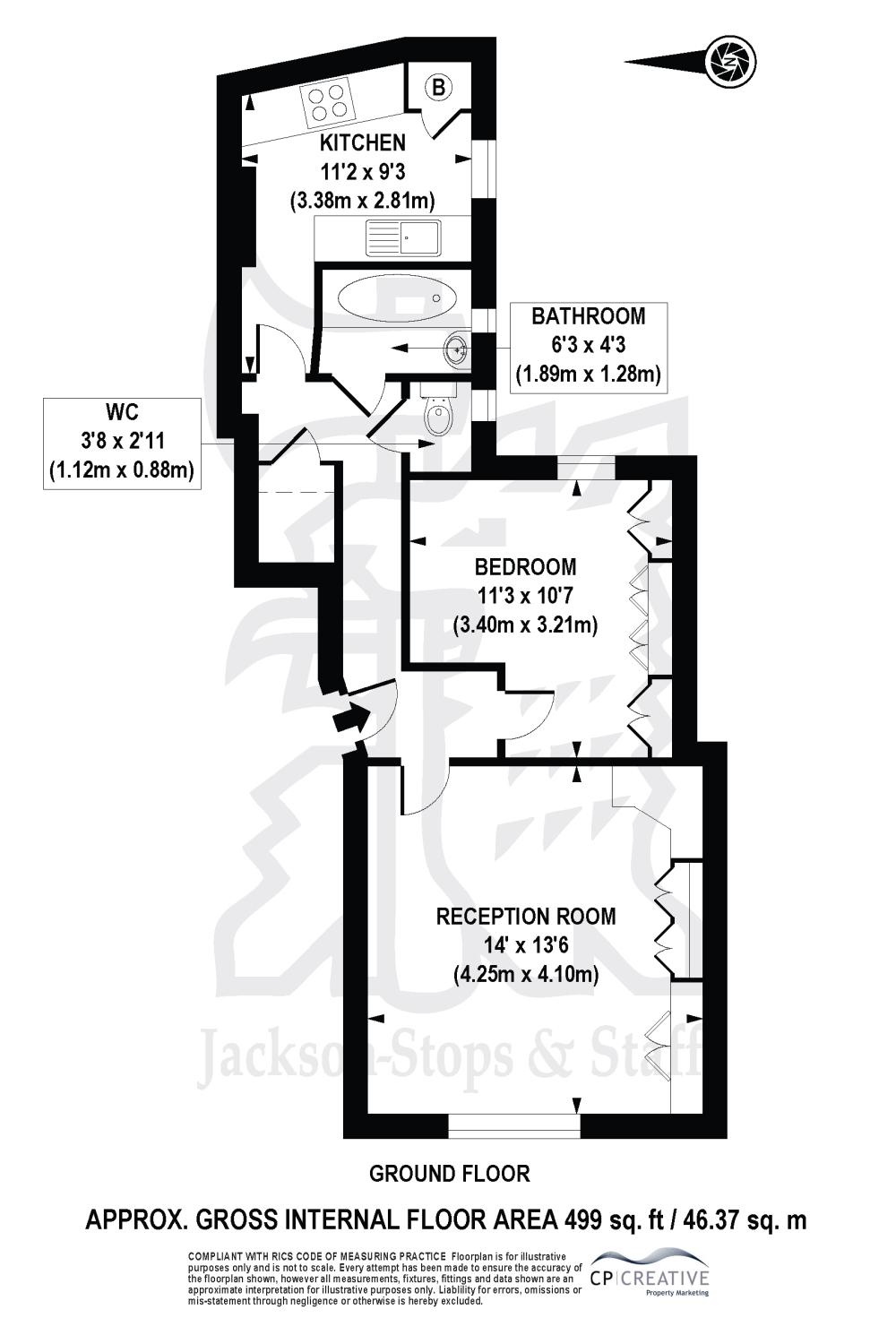 1 Bedrooms Flat to rent in Cumberland Street, London SW1V