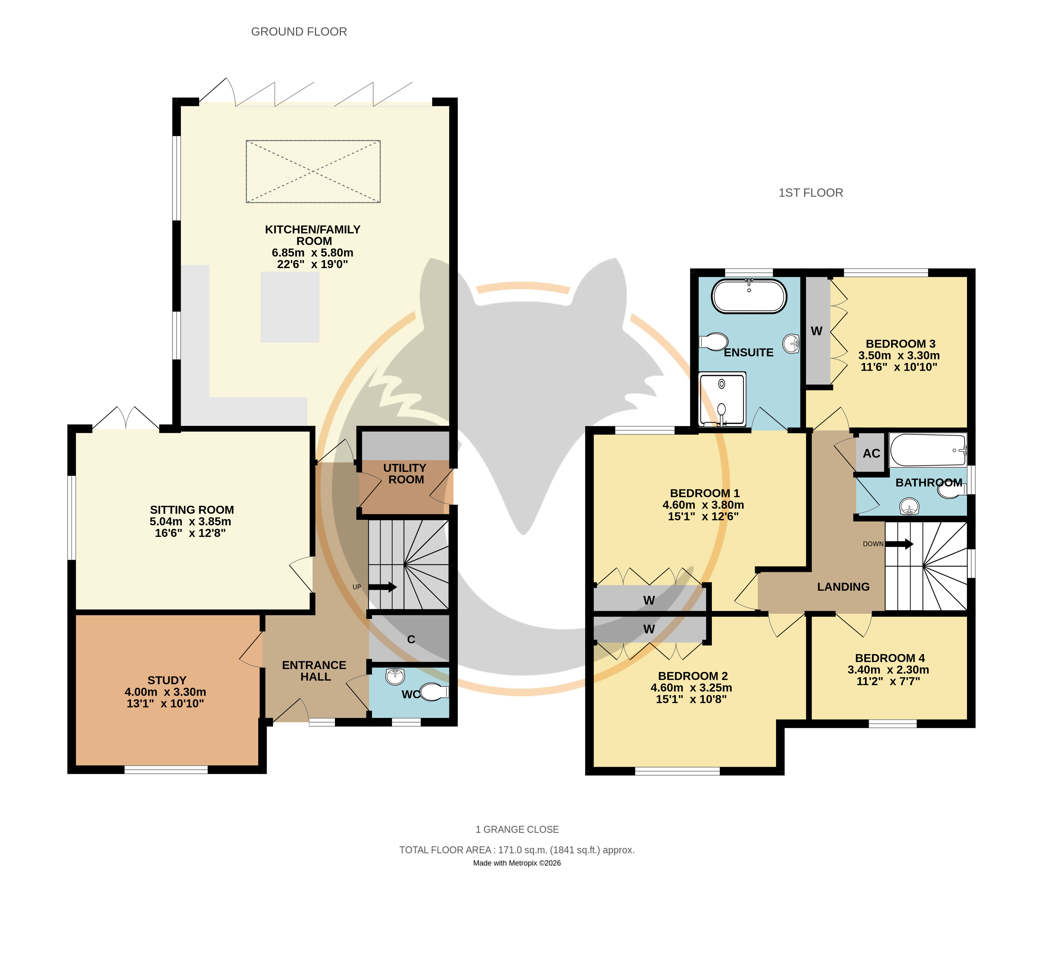 1, Grange Close, Lymington floorplan