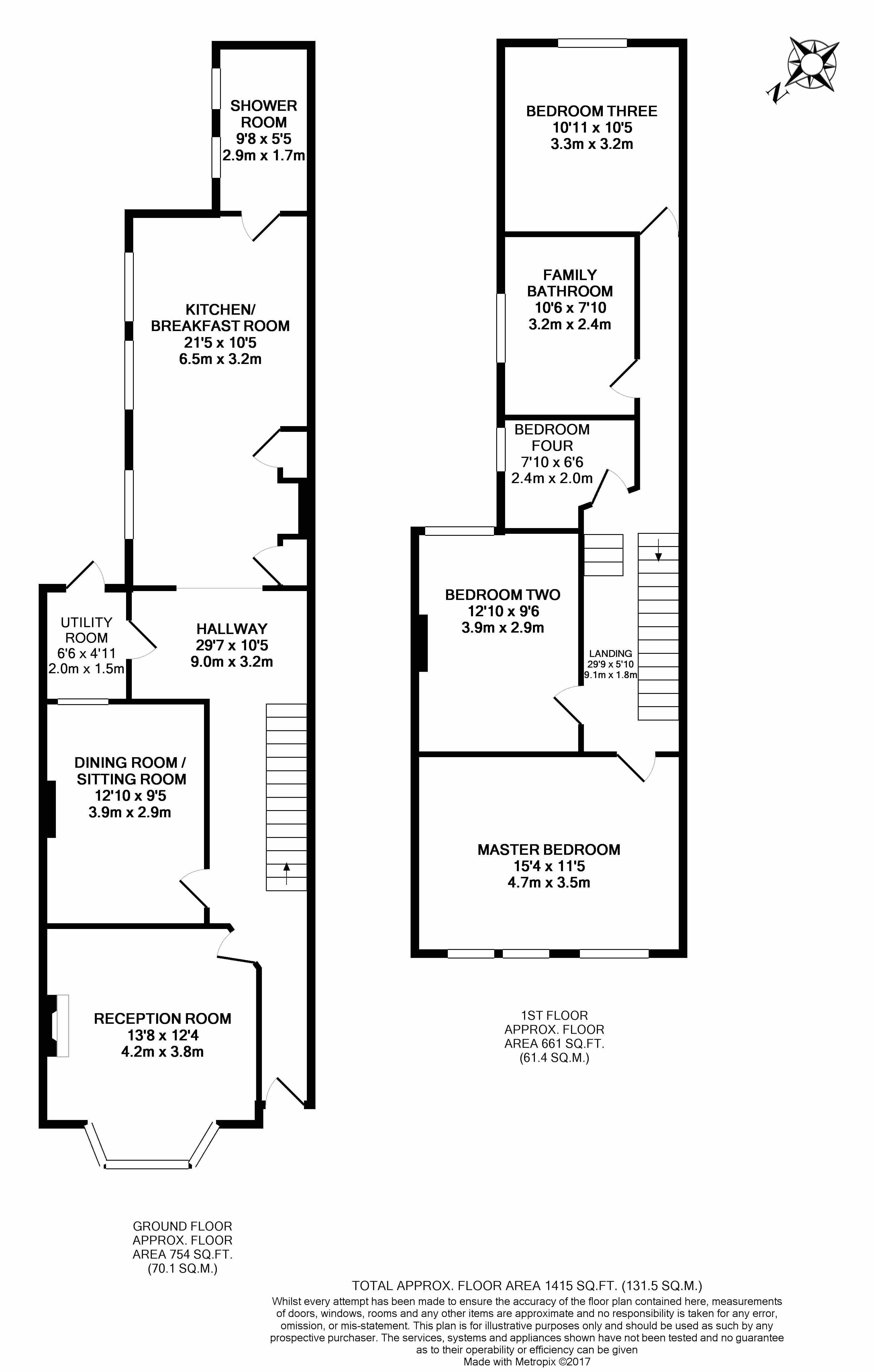 Neville Road, Heacham, King's Lynn PE31, 4 bedroom terraced house to