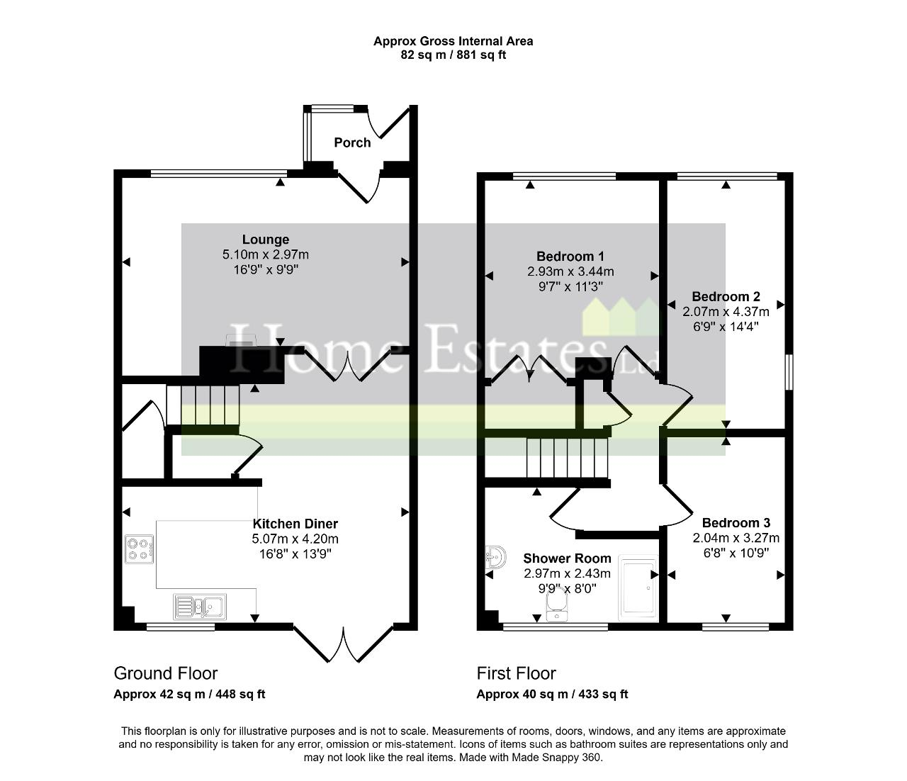 22, Grizedale, Hull floorplan