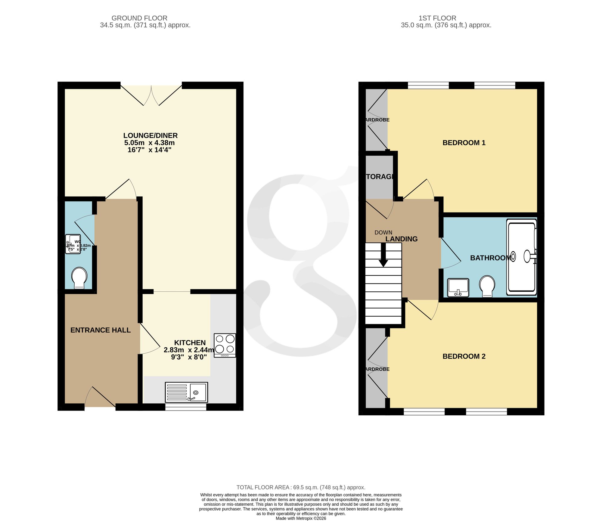 3 Orchard Grove L'Hermitage Gardens La Route De Beaumont, Jersey floorplan