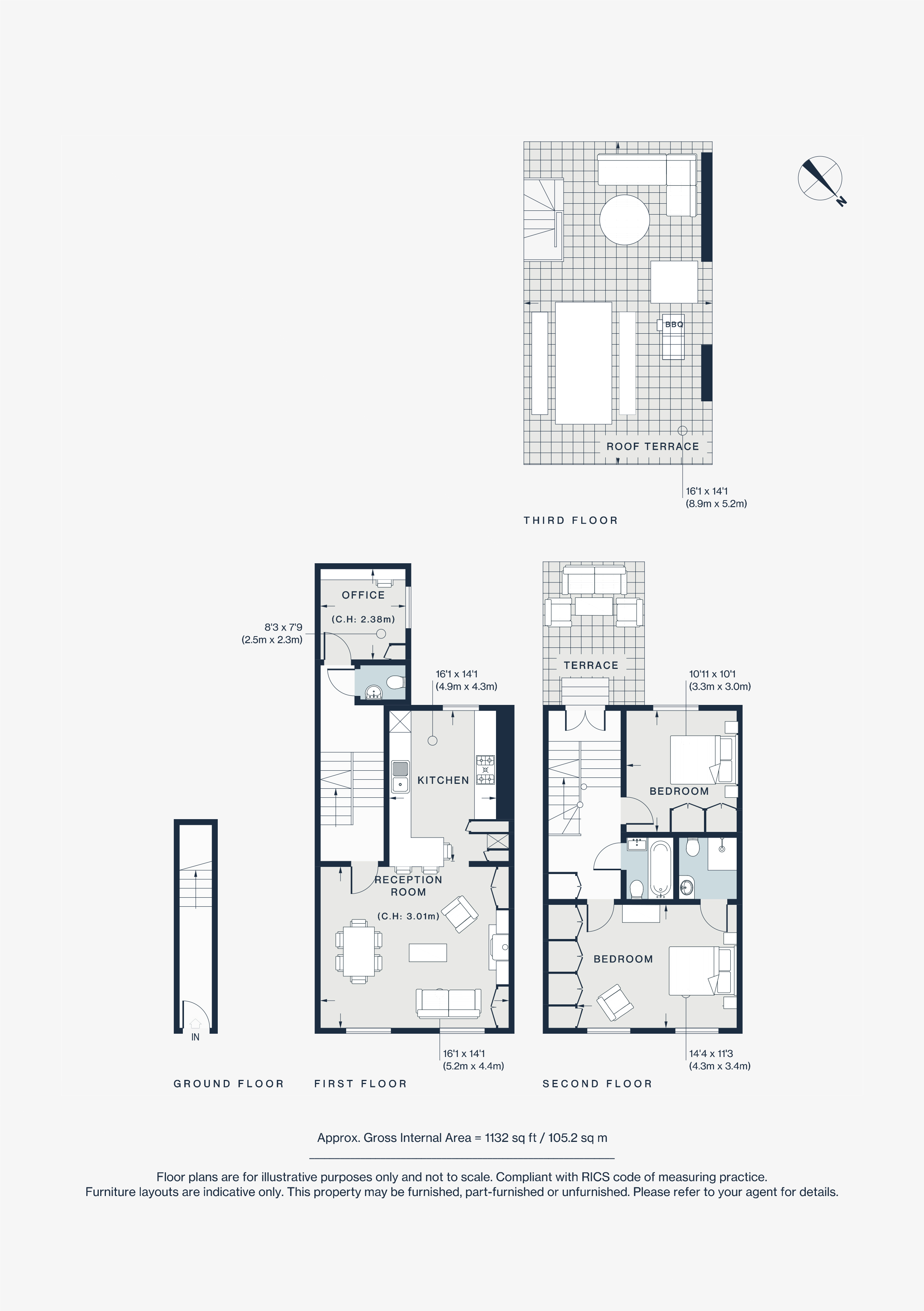 301a, Portobello Road, London floorplan