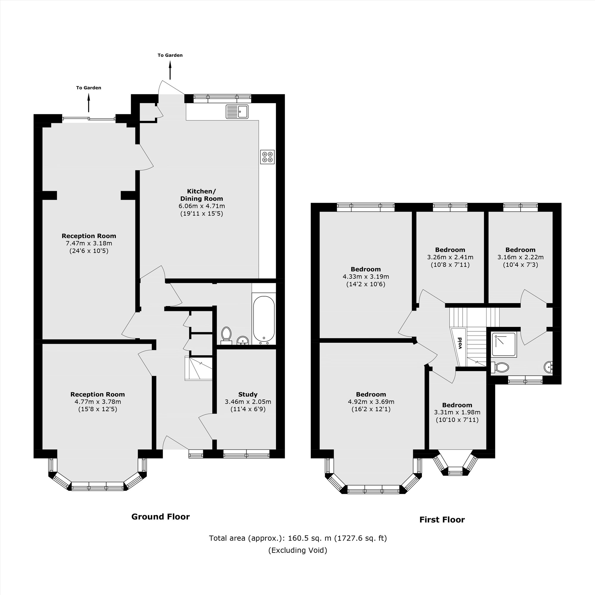 143, Fleetwood Road, London floorplan