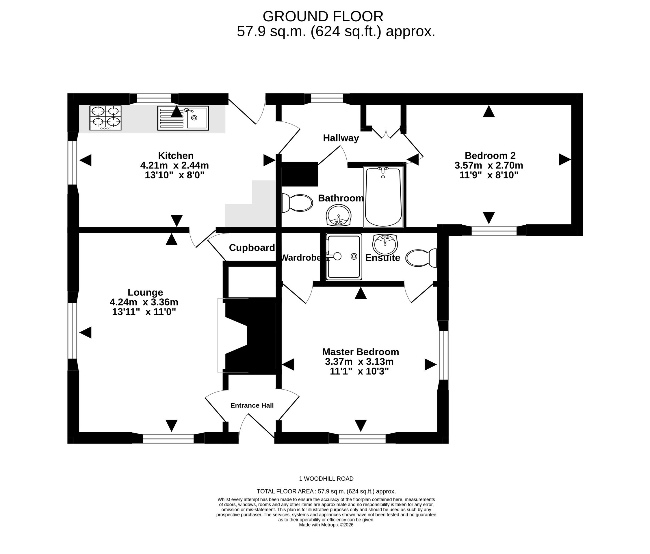 1 Woodhill Road, Bristol floorplan