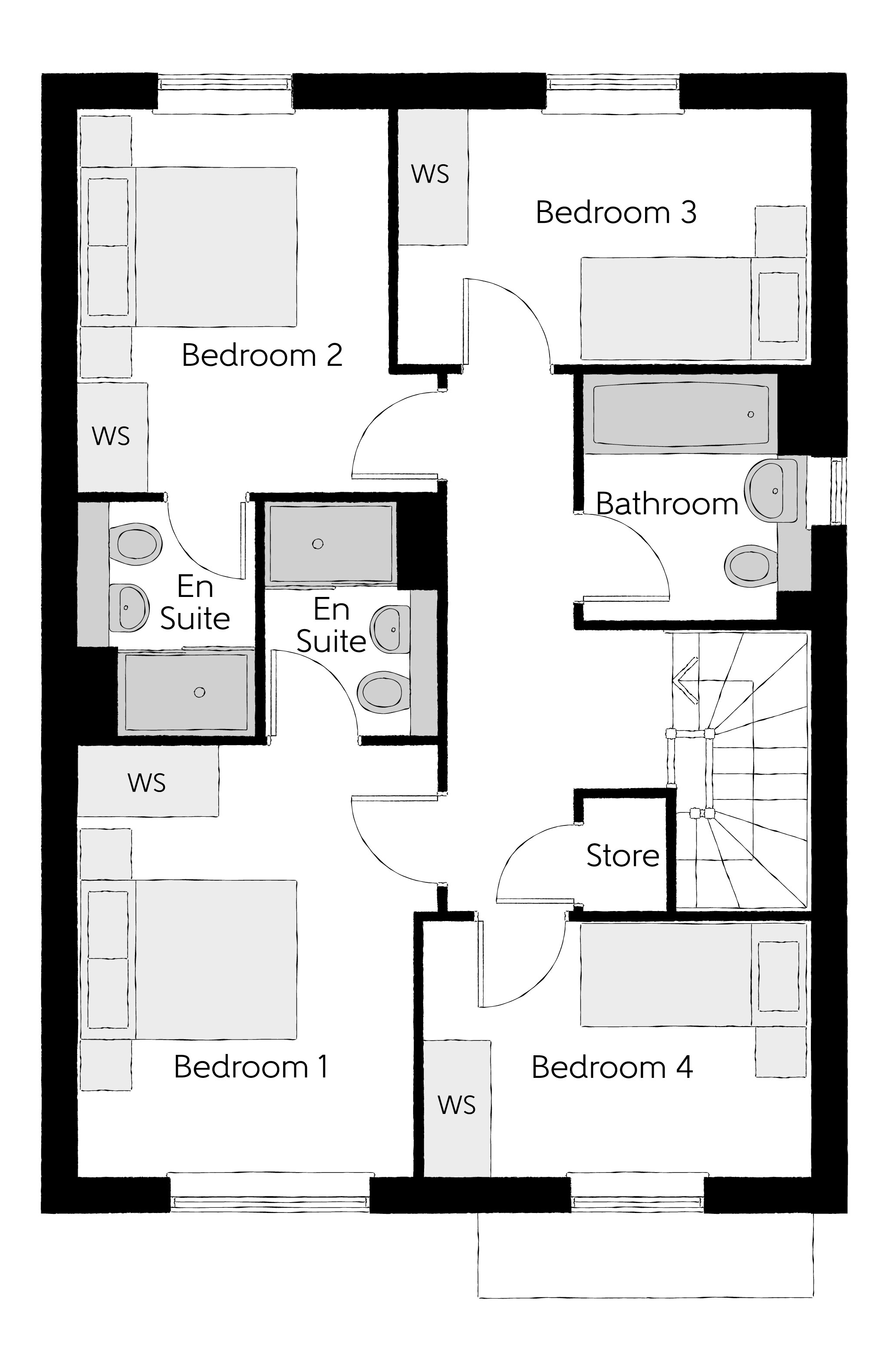 193, Newton Abbot Way, Bourne floorplan