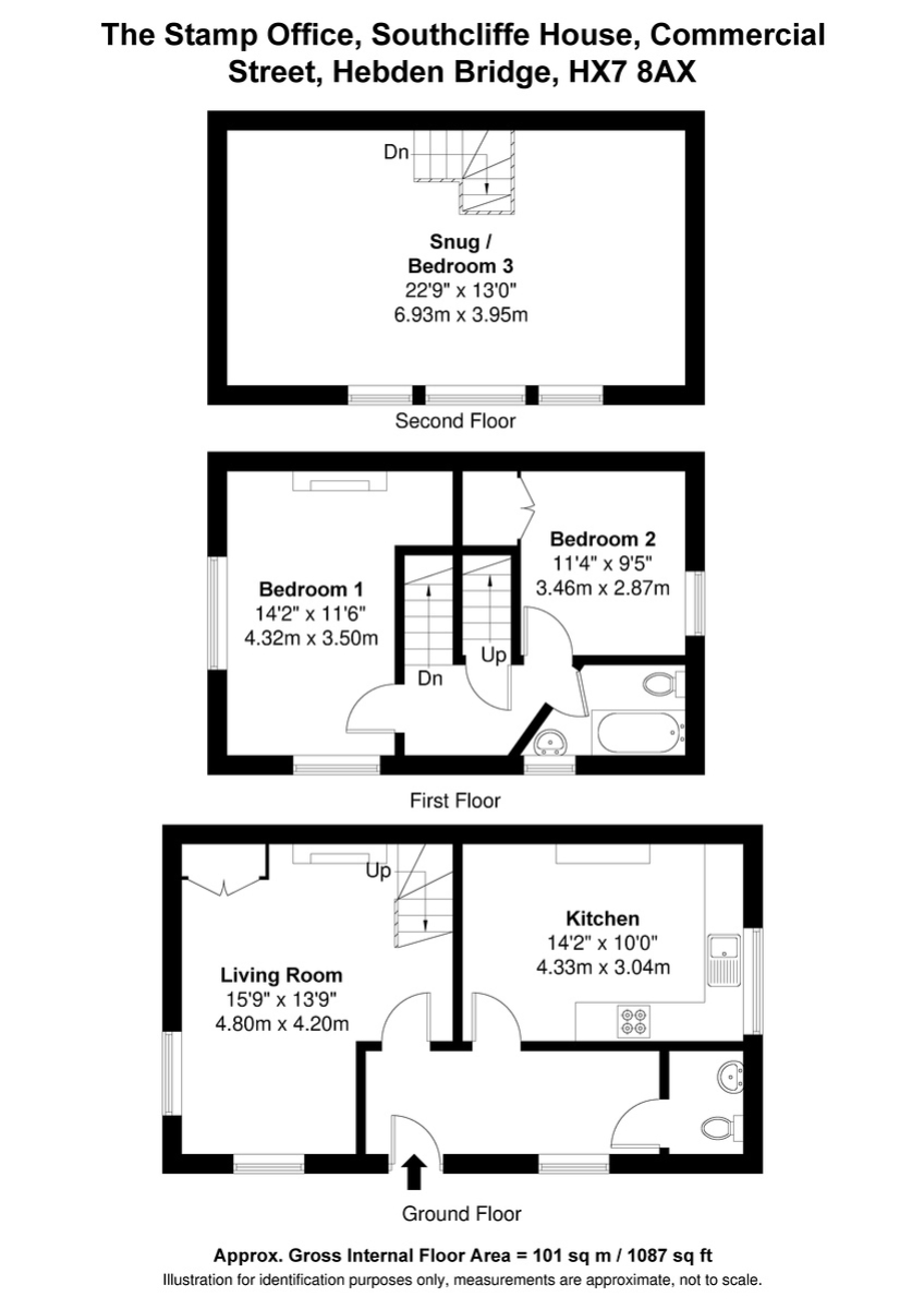 The Stamp Office, Southcliffe House, Commercial Street, Hebden Bridge floorplan