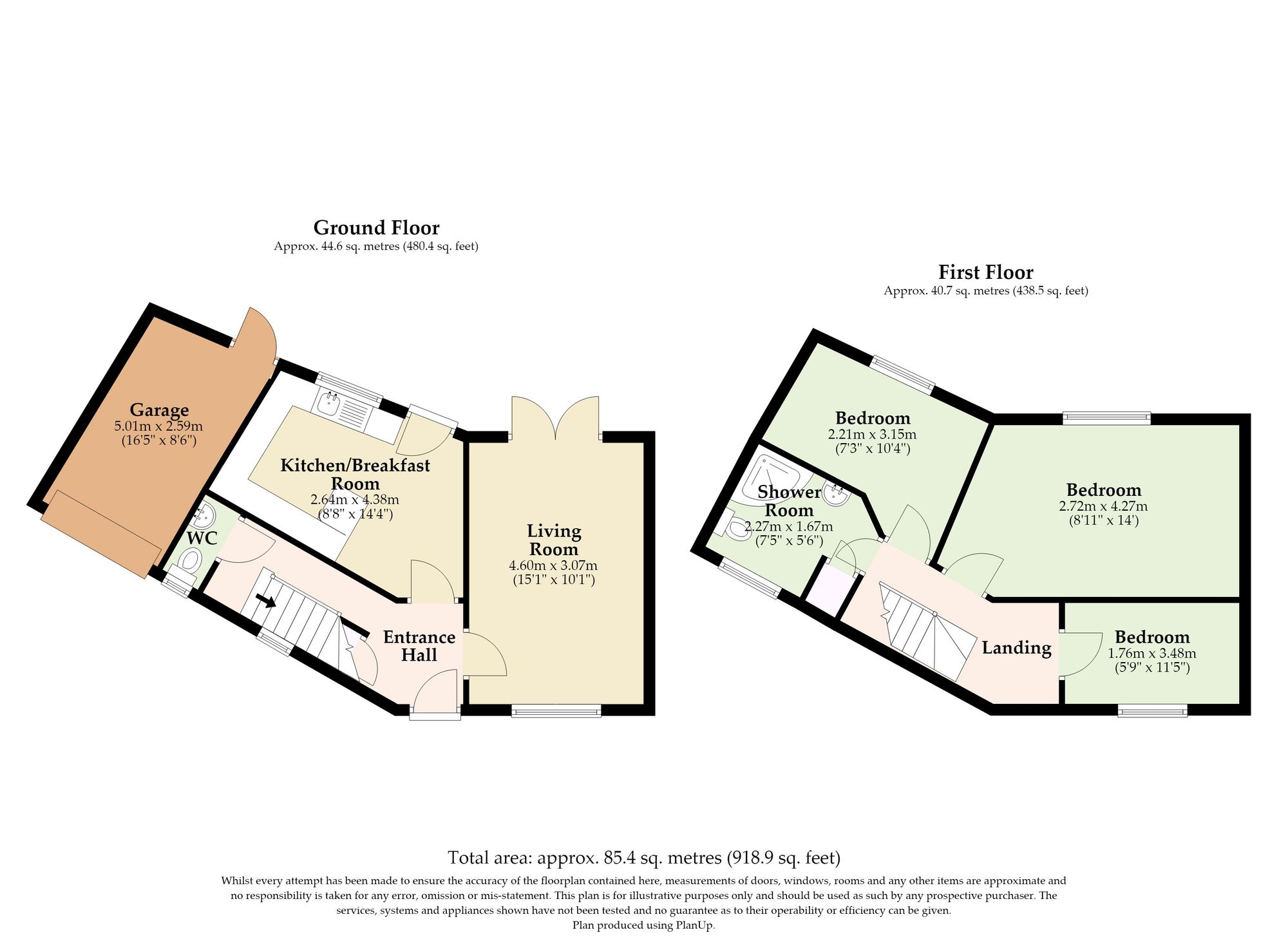 17 Bloomfield Way, Lowestoft floorplan