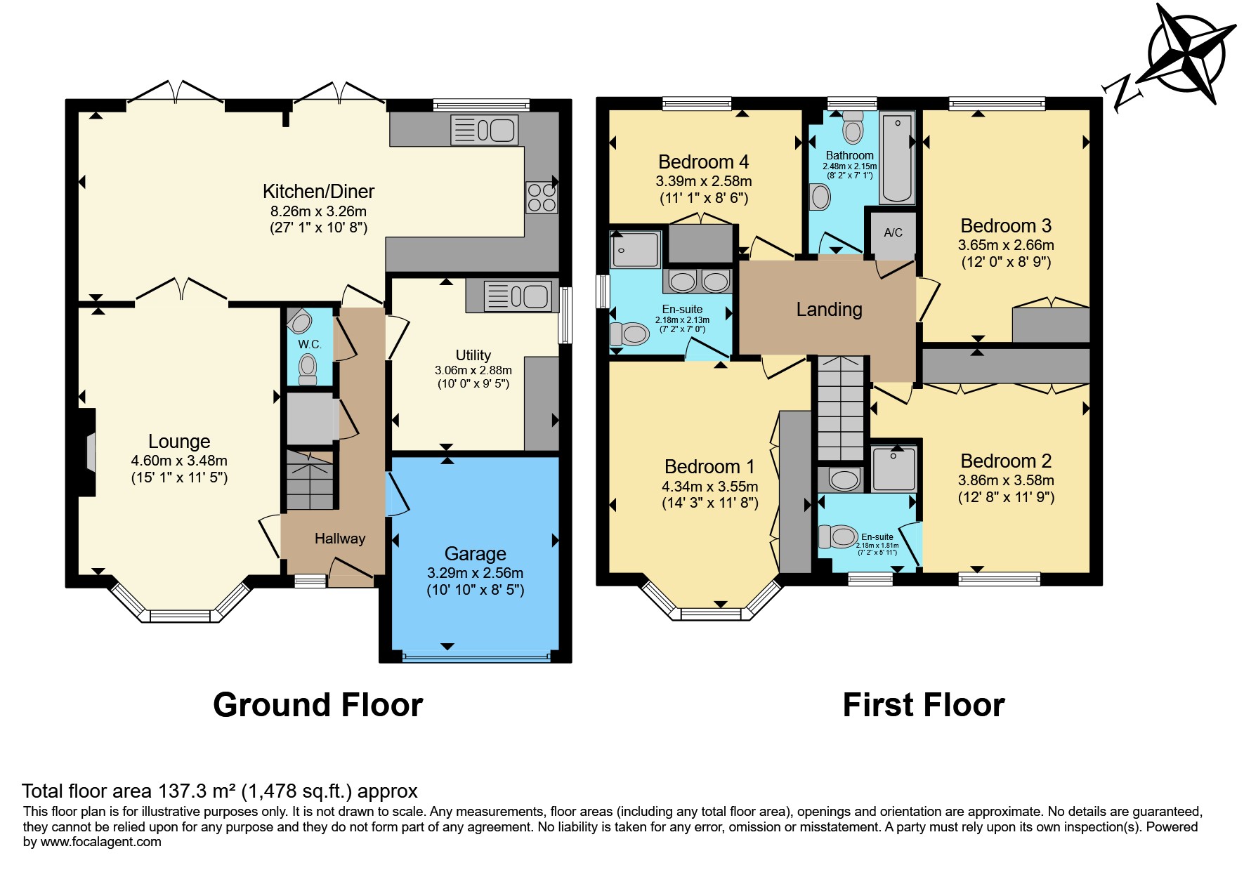 48, Brindley Close, Stoney Stanton floorplan