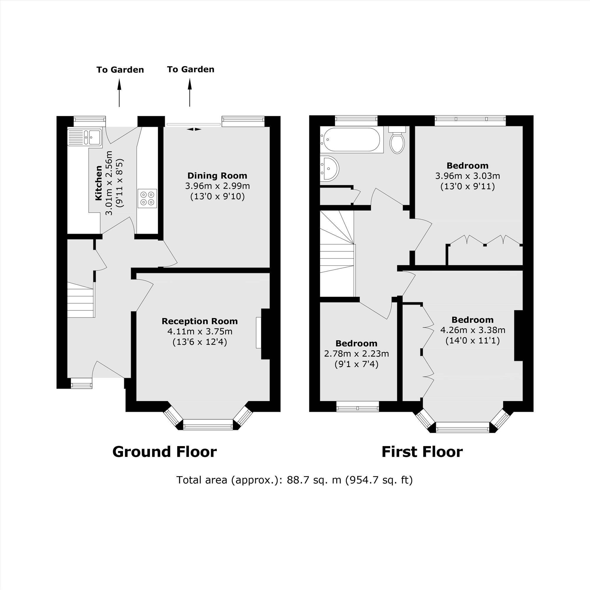 25, Granville Gardens, London floorplan
