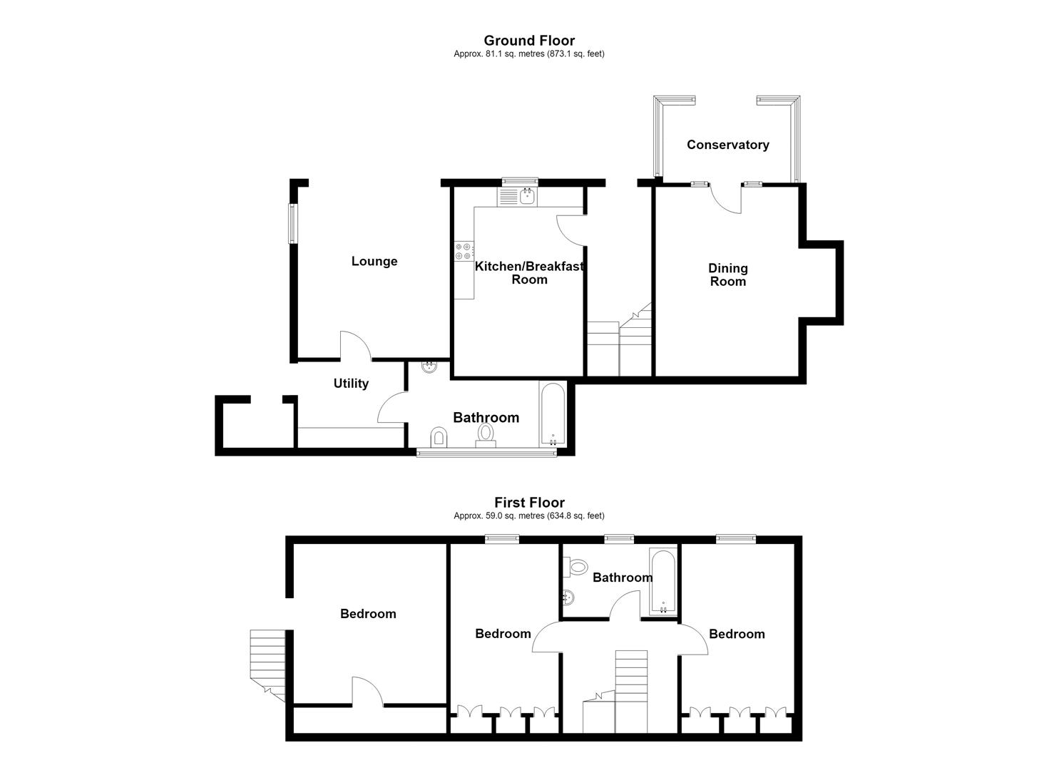 Dolobran Cottage, Meifod floorplan