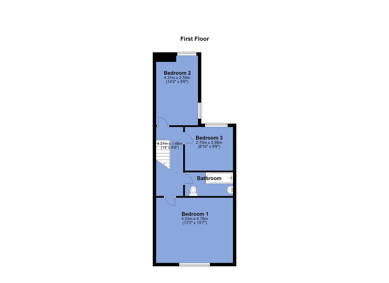 138, Brownlow Road, Bolton floorplan