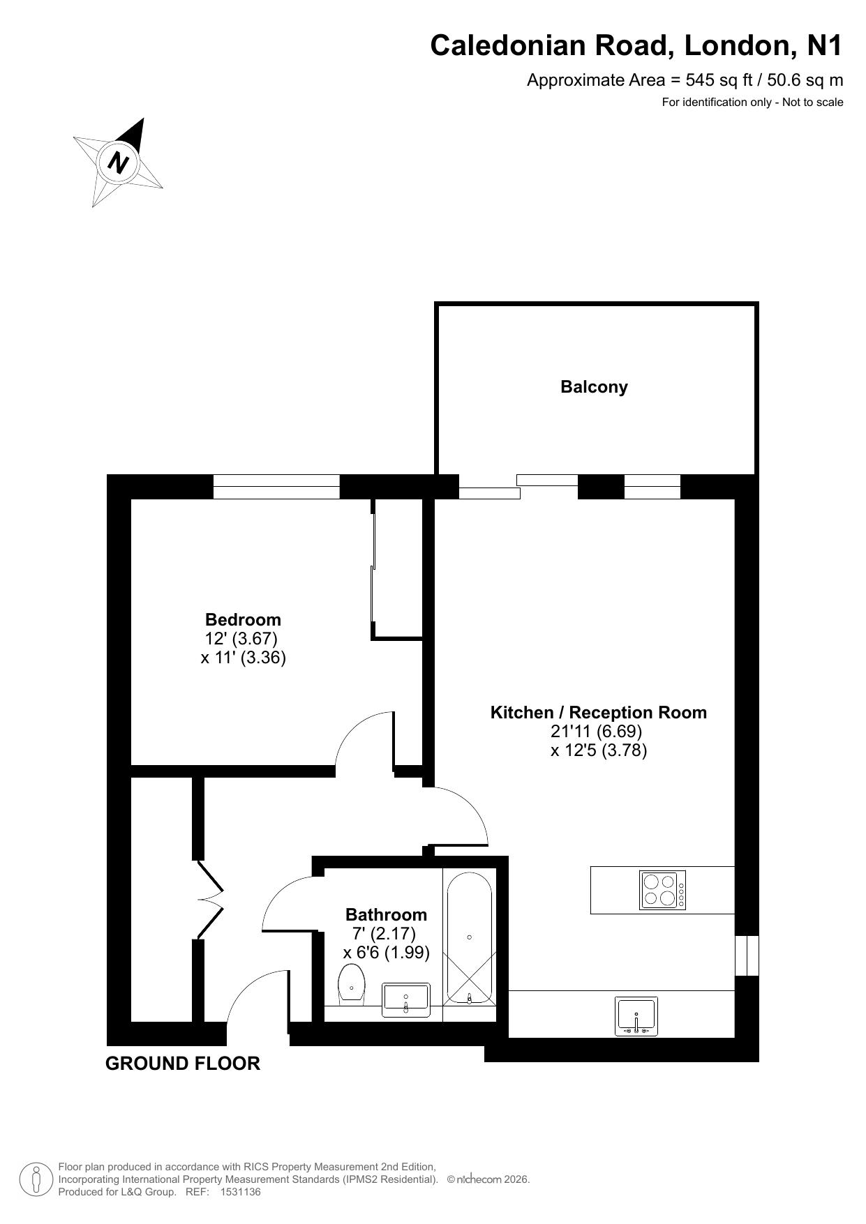 London N1 1XP, London floorplan