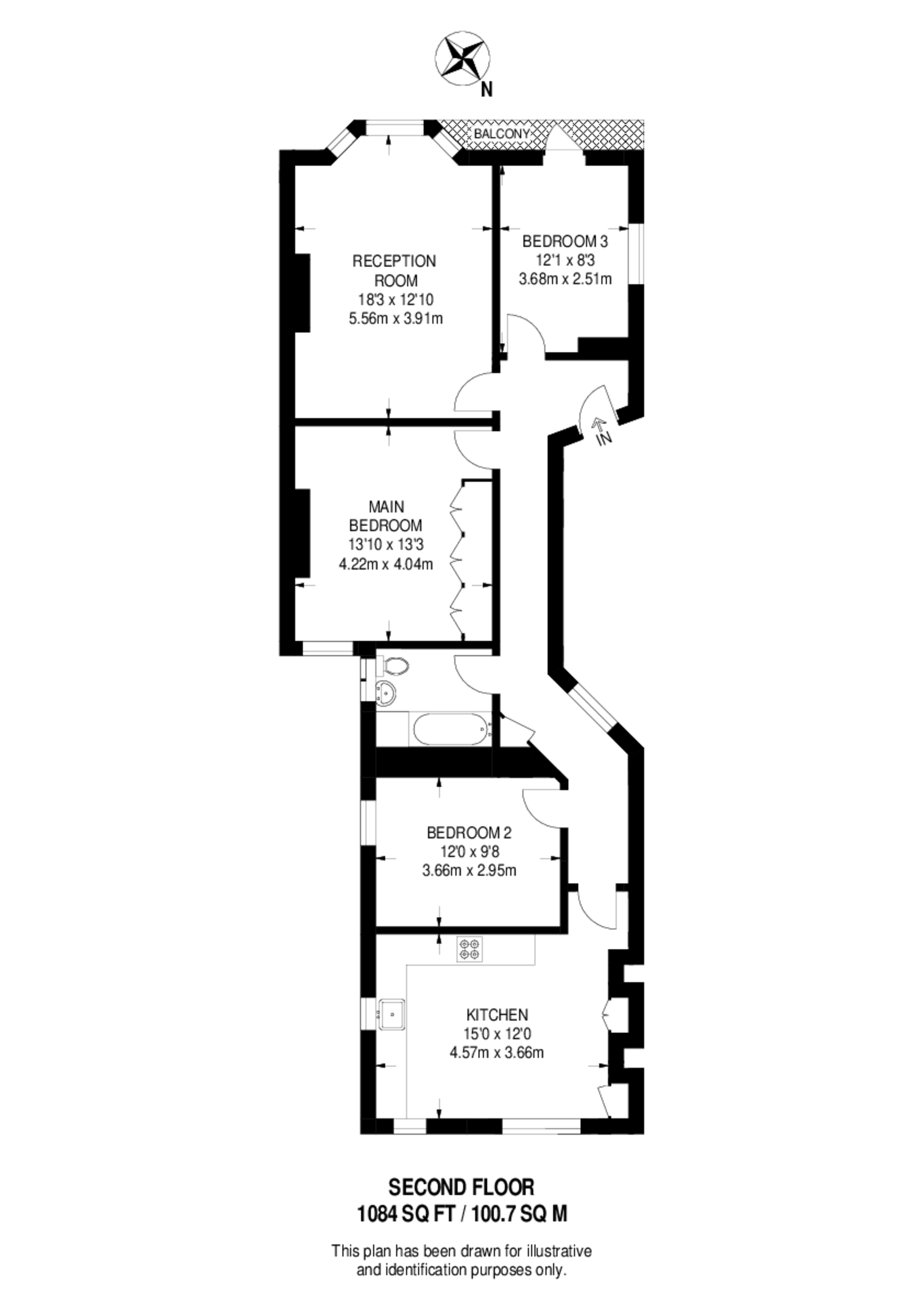 Castellain Road, Maida Vale floorplan