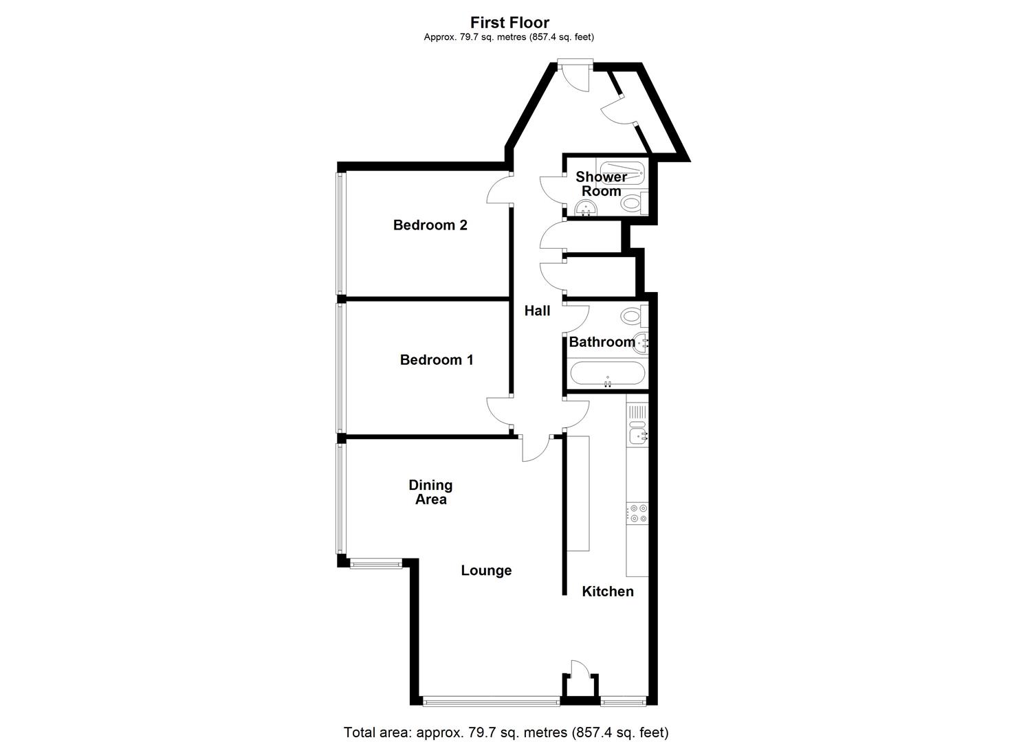 Seabank, The Esplanade, Penarth CF64, 2 bedroom flat for sale