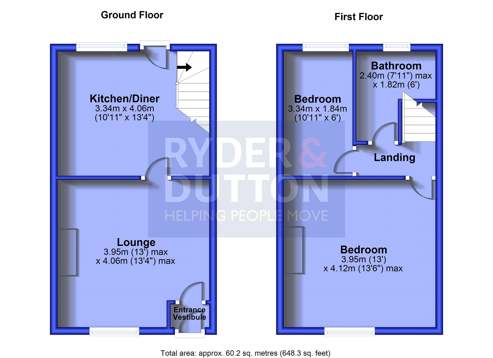 2, Saxon Street, Mossley floorplan