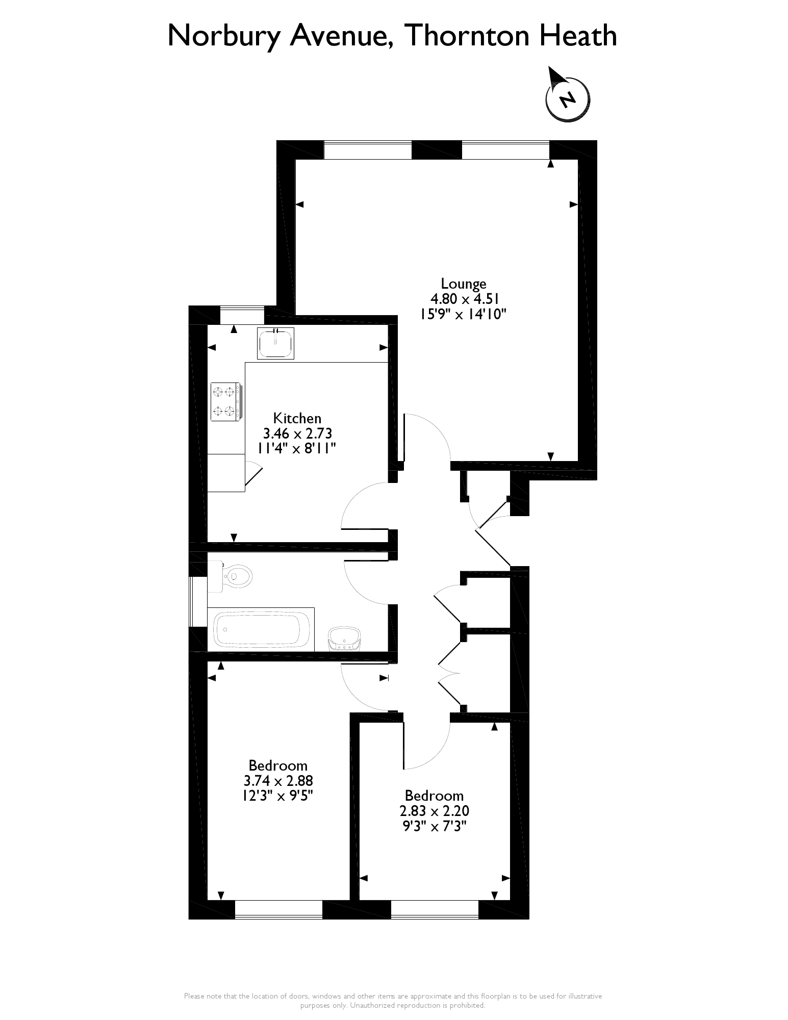 2 Bedrooms Flat for sale in Norbury Avenue, Thornton Heath CR7