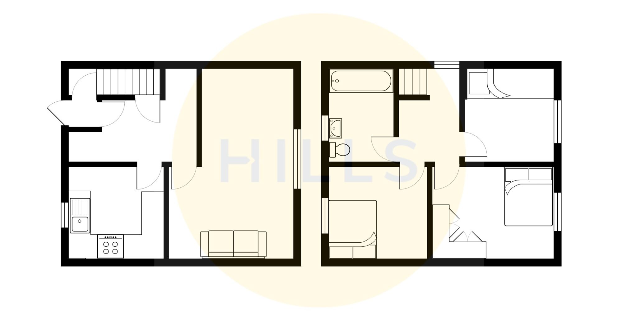 Flat 1, Albert Webb House My Street, Salford floorplan