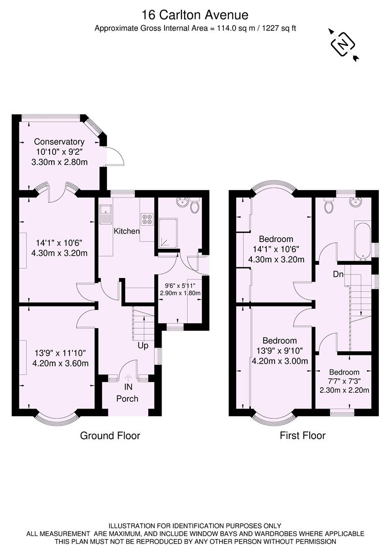 16, Carlton Avenue, York floorplan