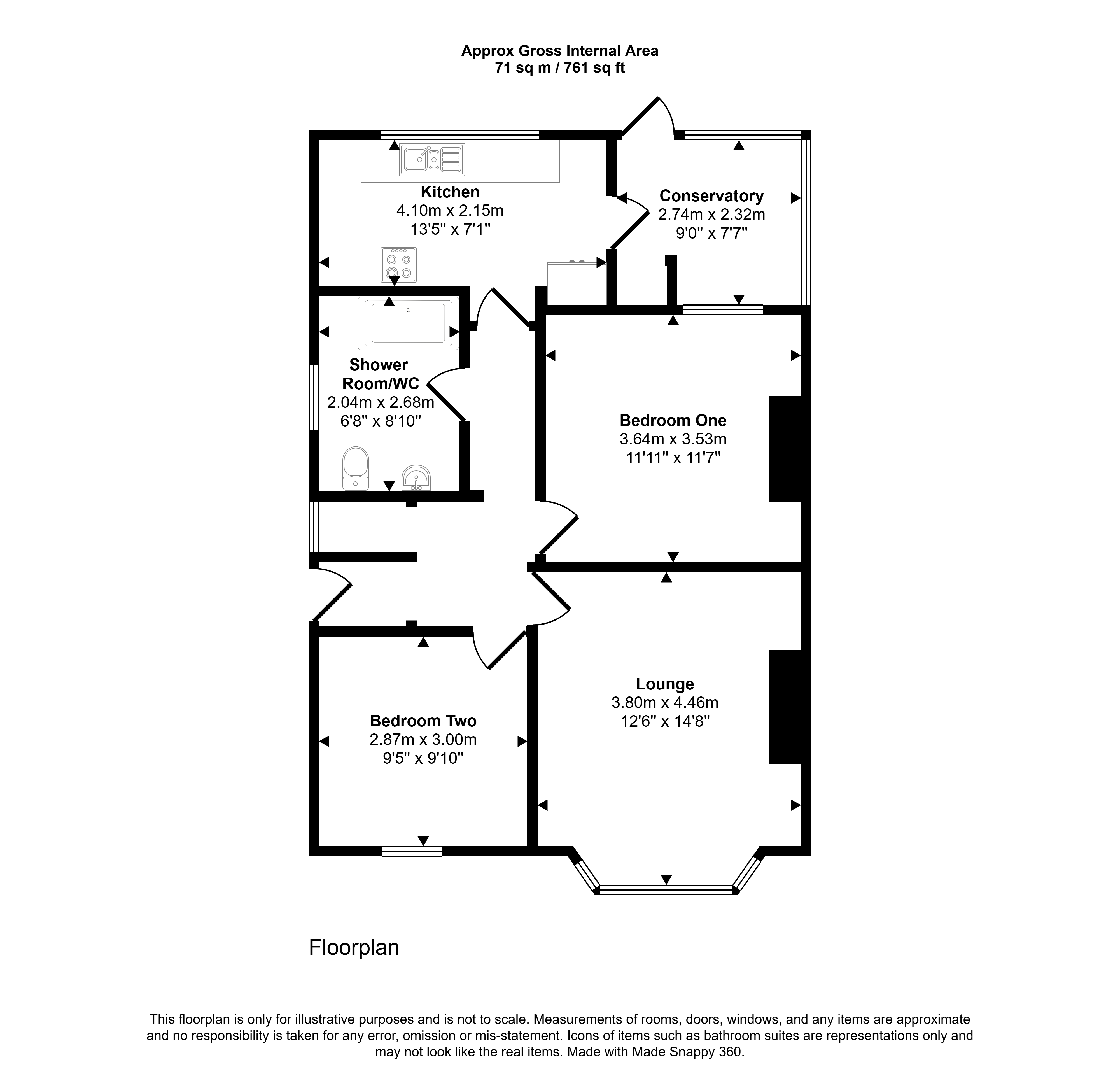30, Ashwood Crescent, Newcastle upon Tyne floorplan