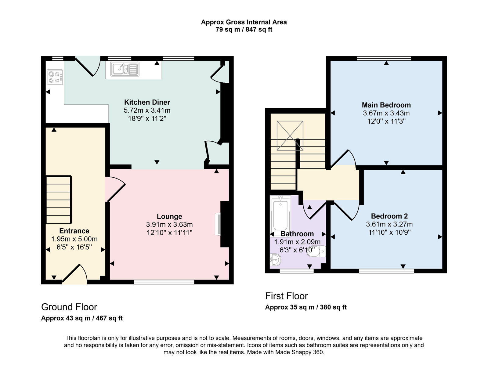 296, King Street, Castle Douglas floorplan