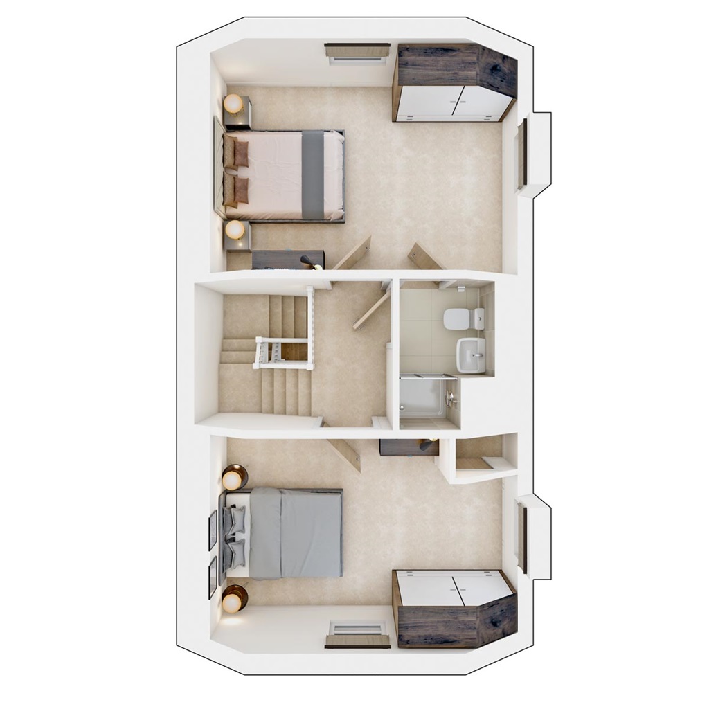 The Densdale - Plot 344, Hampden Fields West, Wendover Road, Aylesbury floorplan