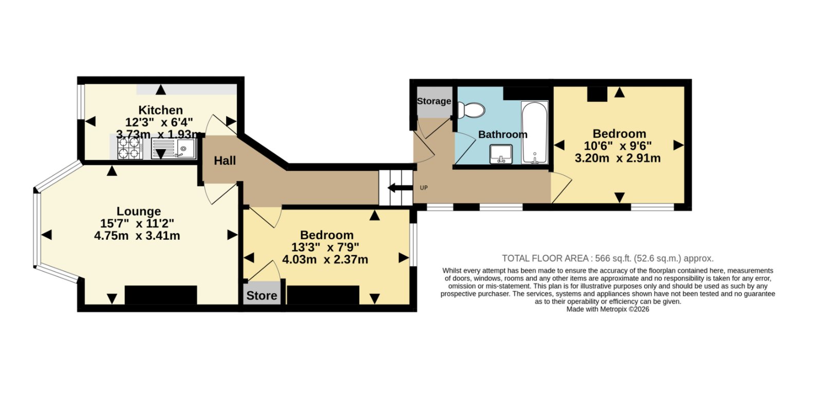 Flat 24, 34, Gordon Road, Cliftonville floorplan