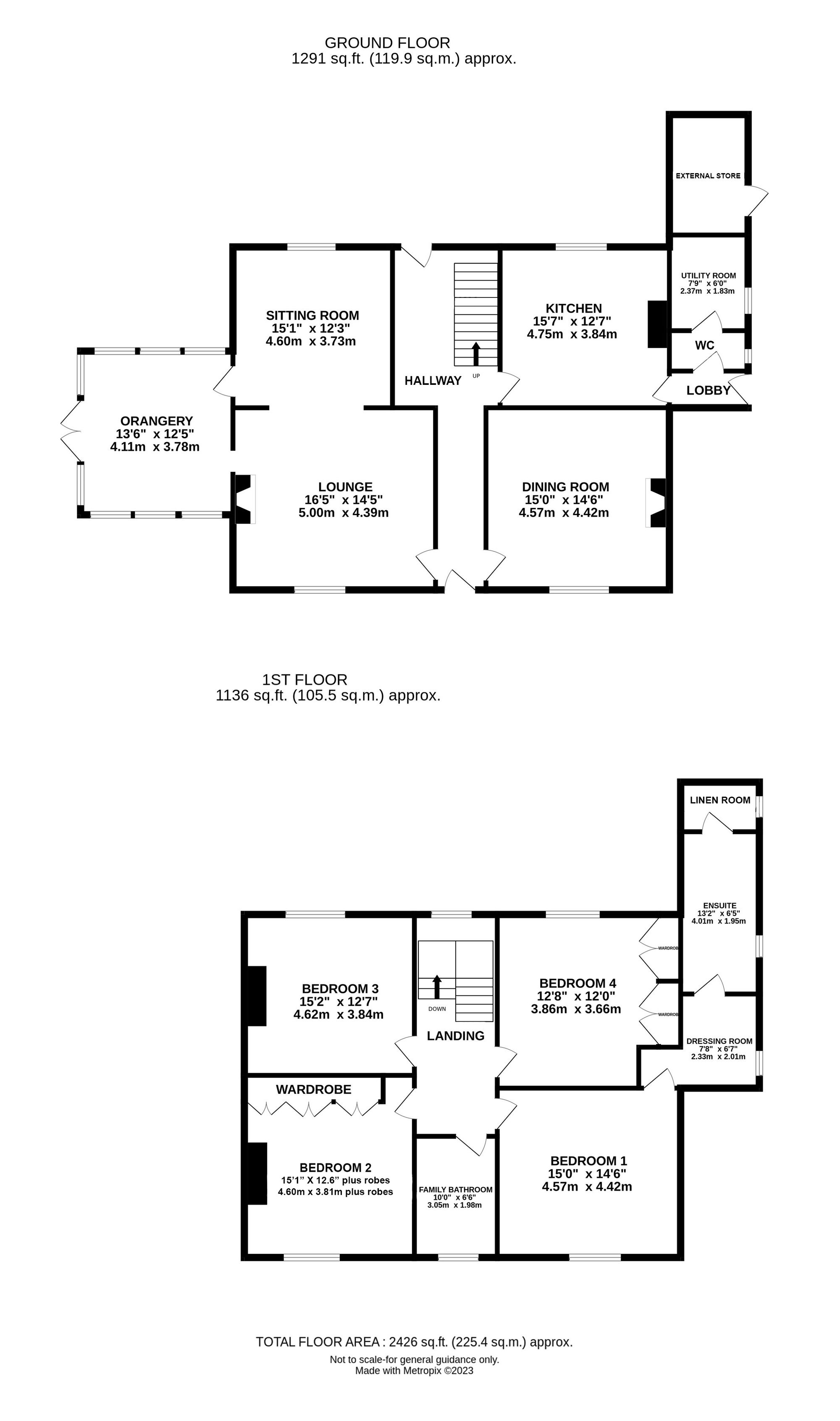 Prospect House Cadger Bank, Durham floorplan