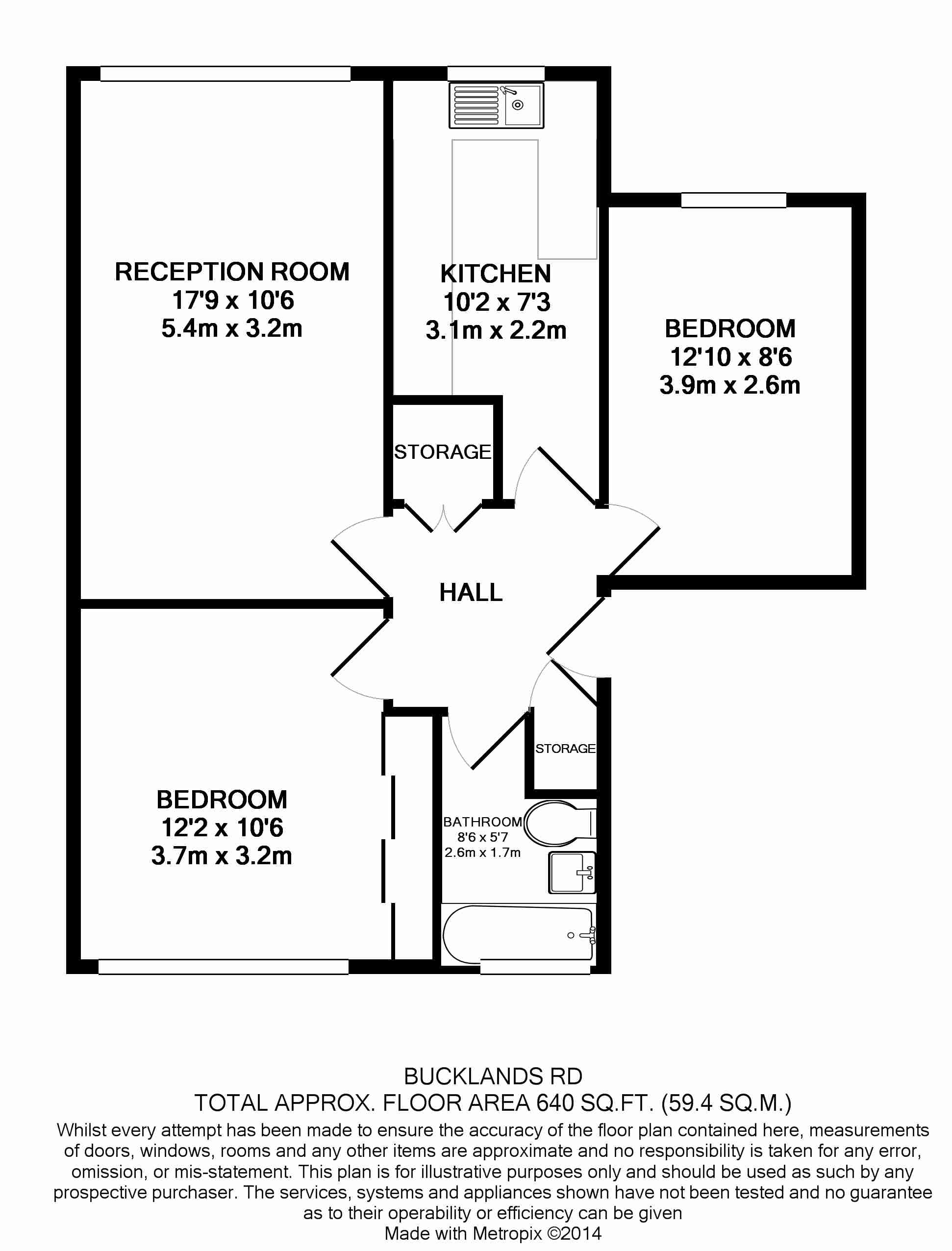 2 Bedrooms Flat to rent in Bucklands Road, Teddington TW11