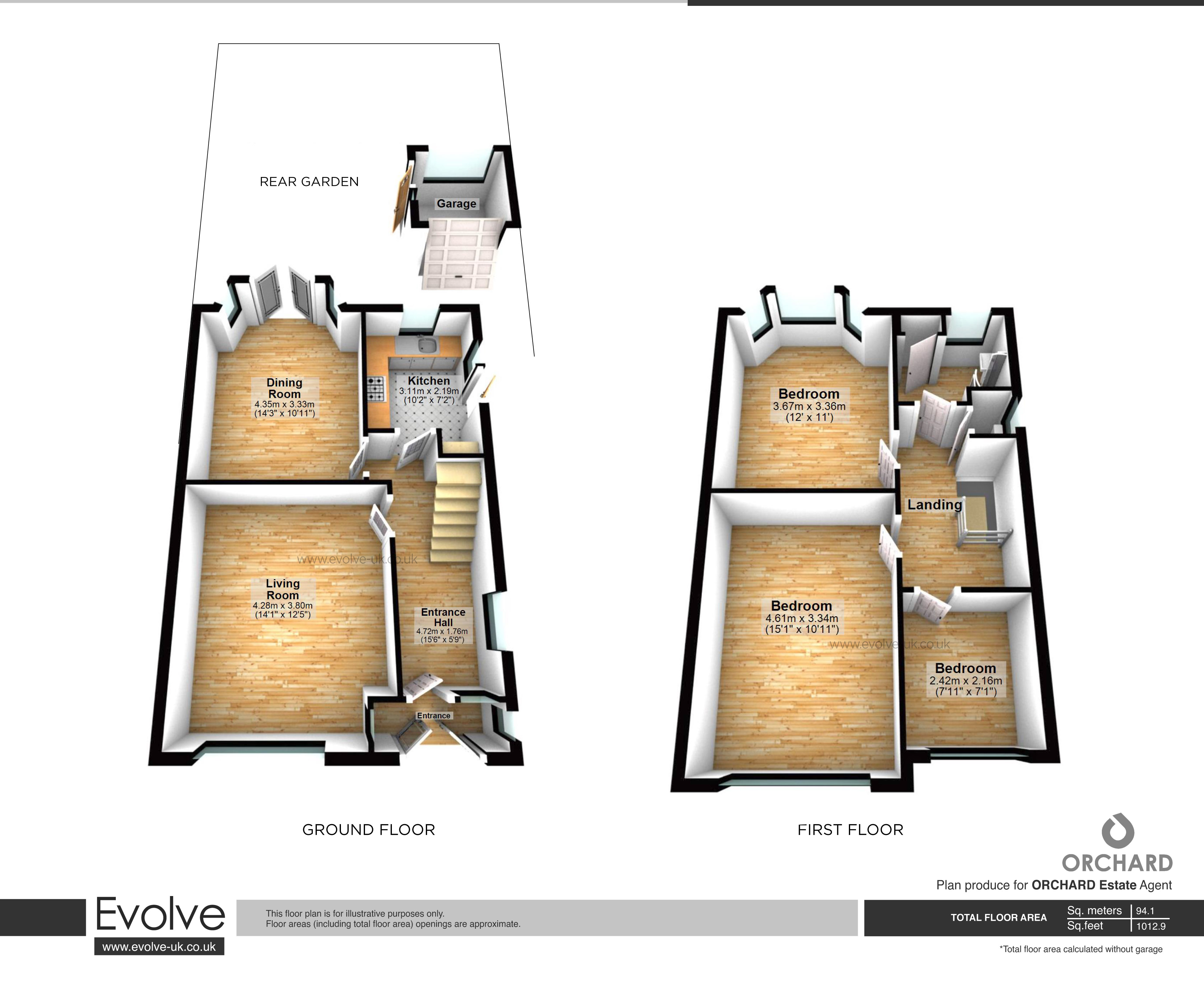 318, Oldfield Lane North, Greenford floorplan