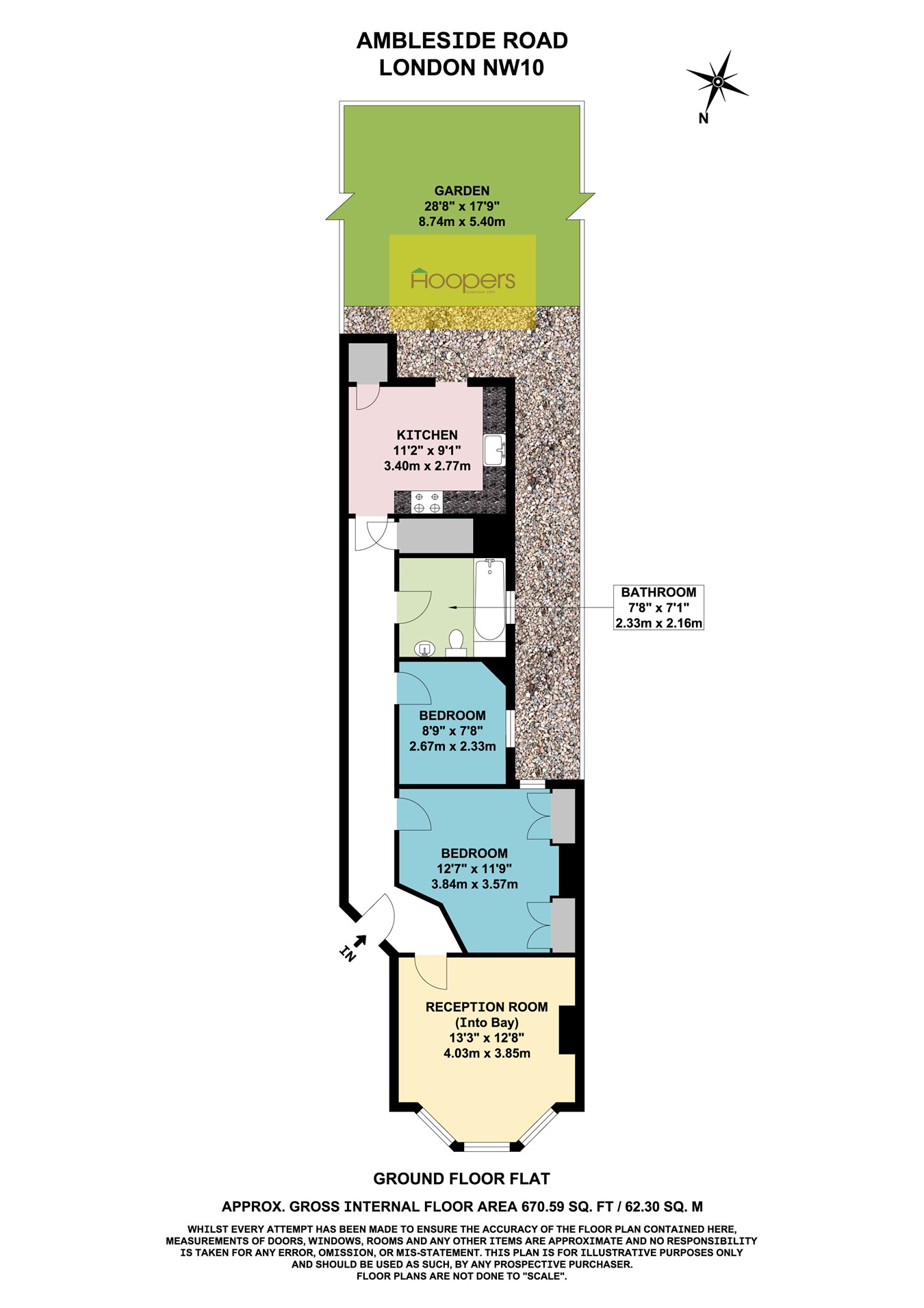 Ambleside Road, London NW10, 2 bedroom flat for sale 64048446