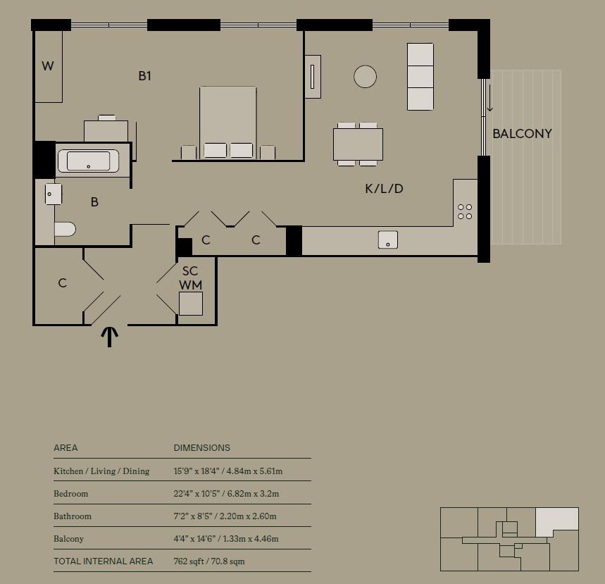 902, 2 Mabyn Lane, London floorplan