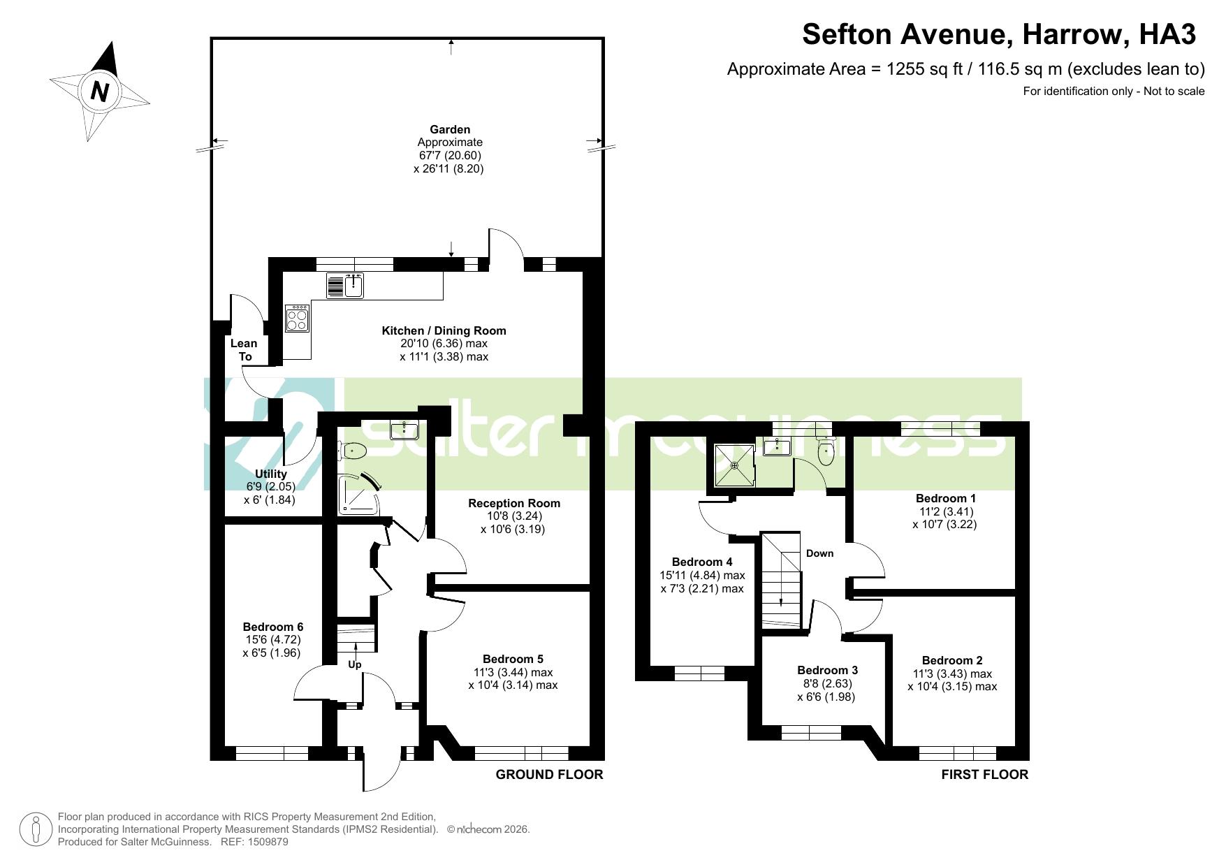 45, Sefton Avenue, Harrow floorplan