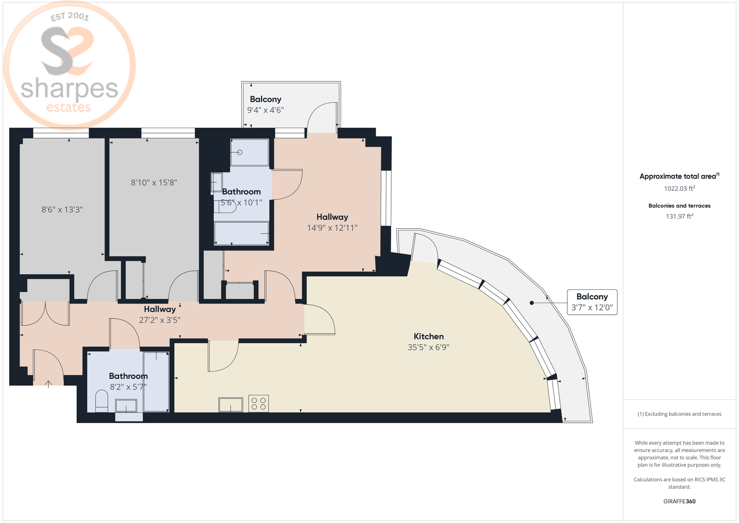 Copy of Apartment 19 Strand House, Brentford floorplan