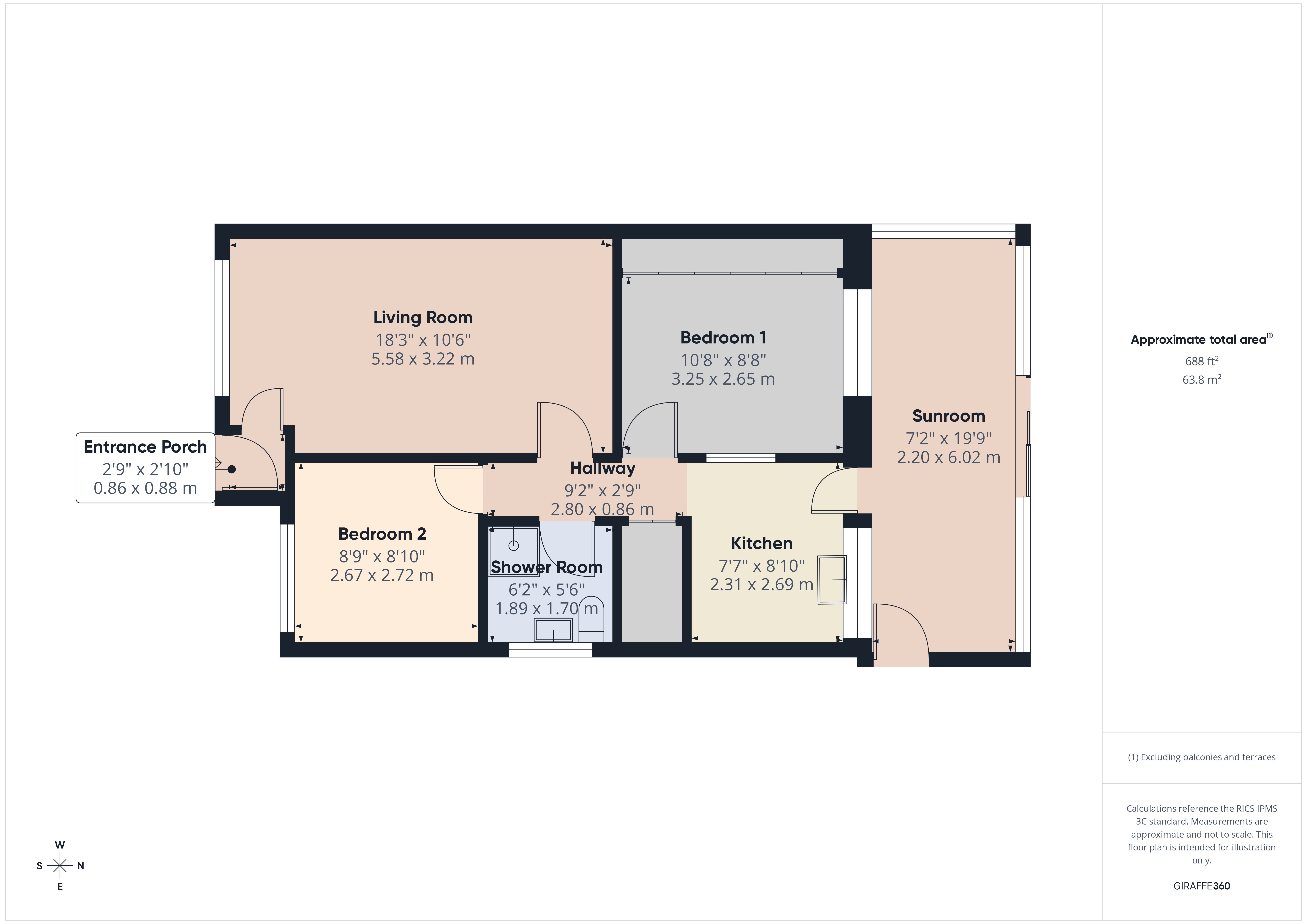 2, Cherrill Gardens, Cornwall floorplan