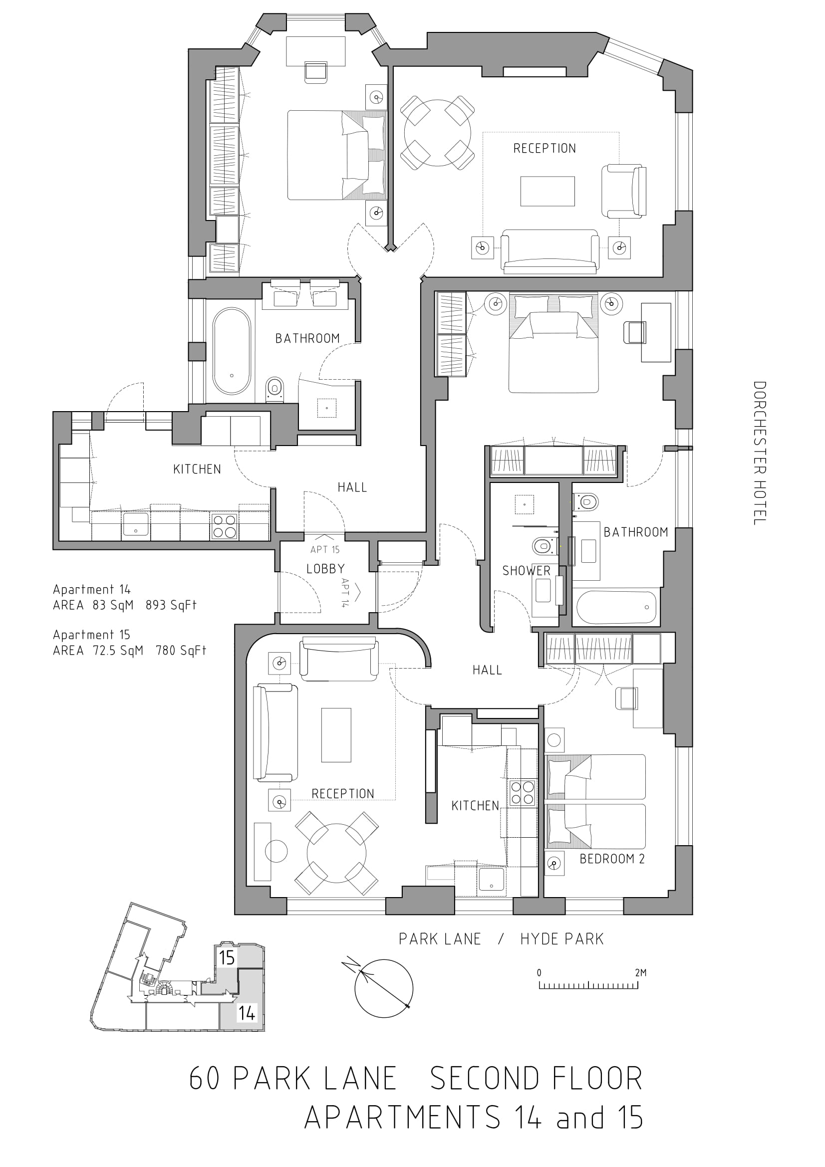 2 Bedrooms Flat to rent in Park Lane, London, United Kingdom W1K