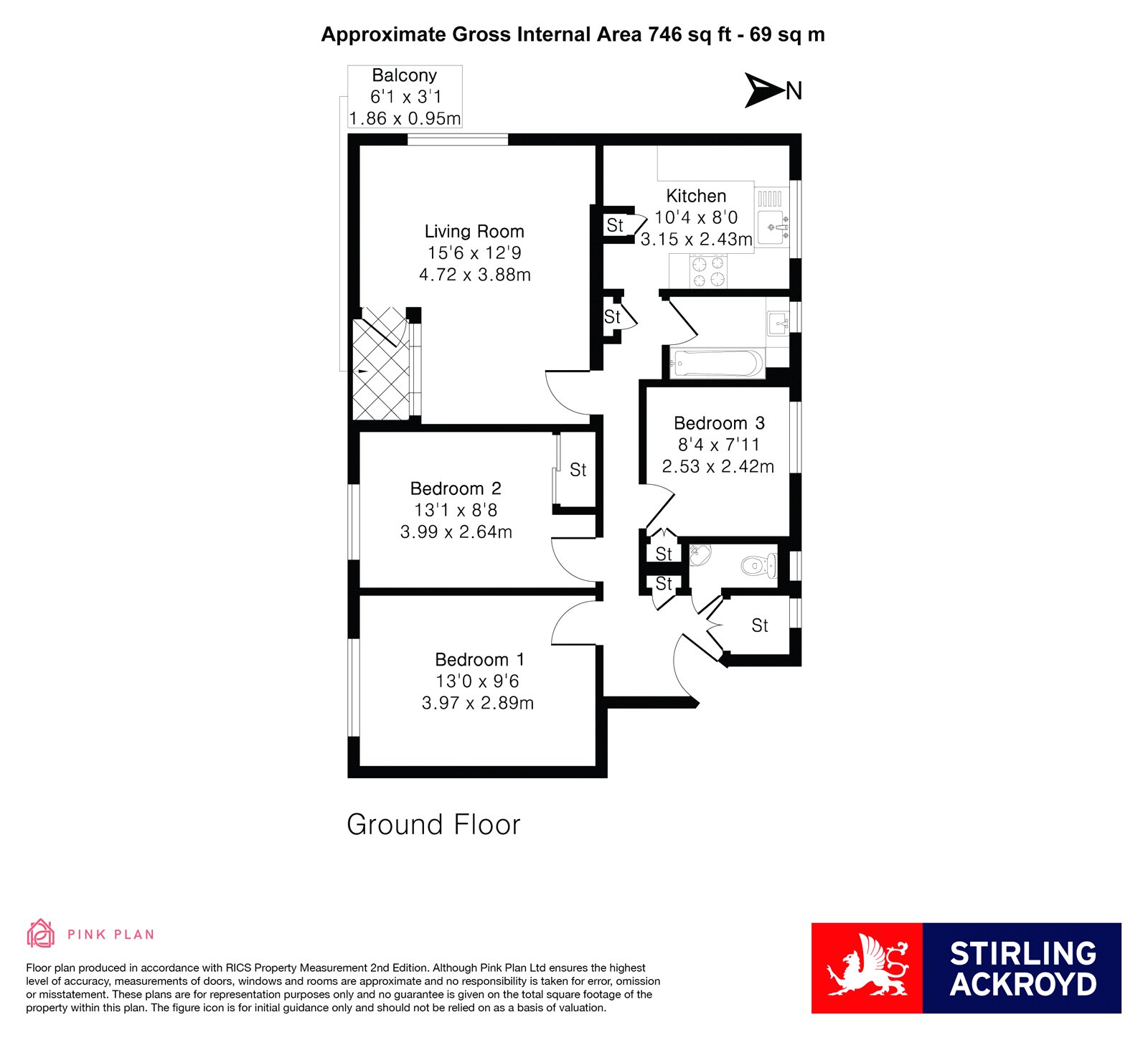 189, Hayward Gardens, London floorplan