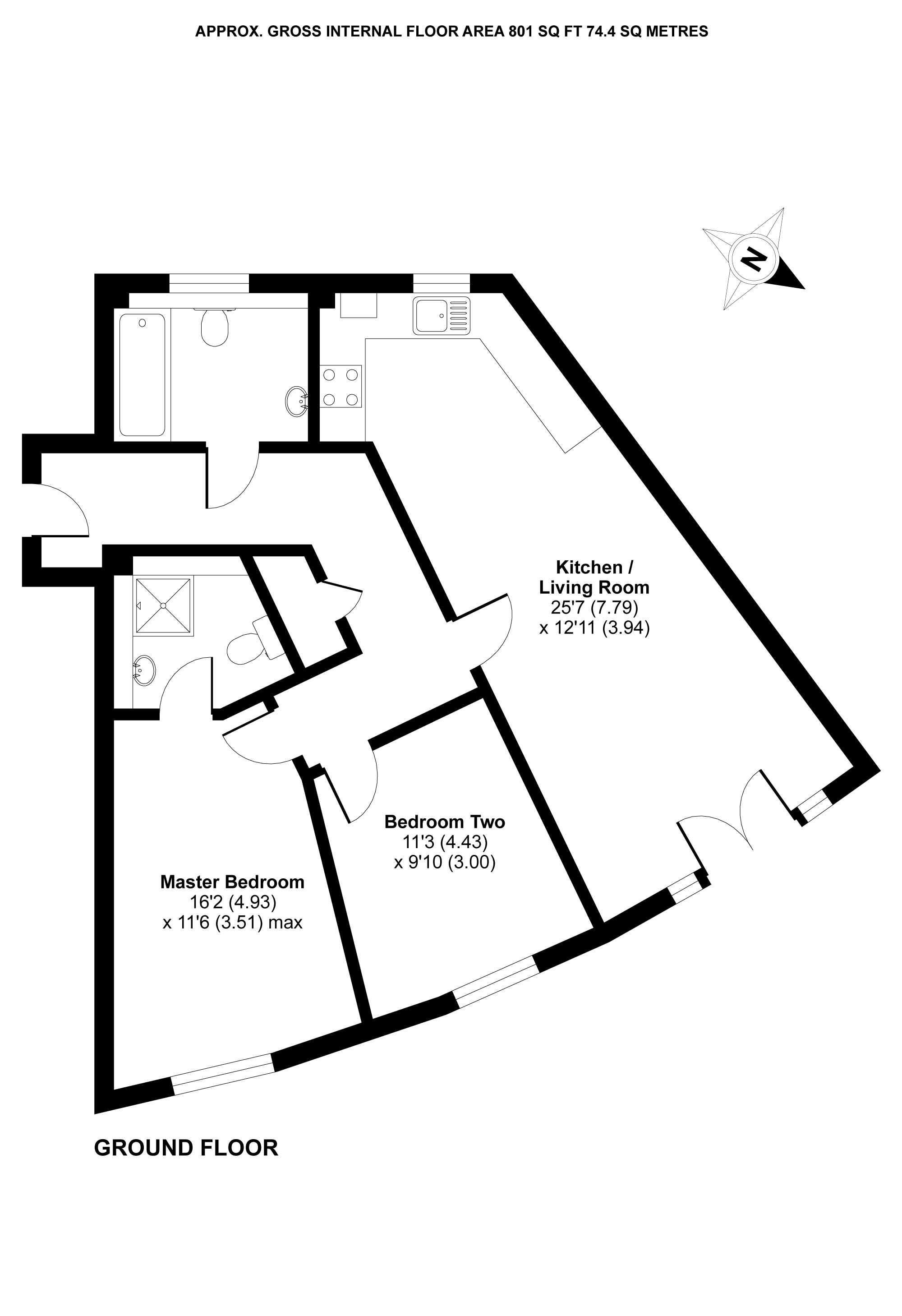 2 Bedrooms Flat for sale in Robins Gate, Larges Lane, Bracknell, Berkshire RG12